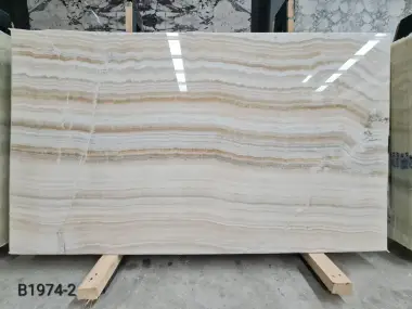 B1974 - 2CM WHITE ONYX POLISHED