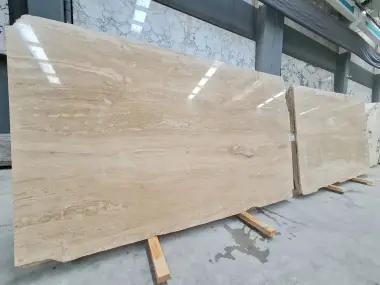 B1936 - 2 CM Veincut Travetine Filled Polished