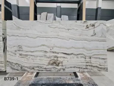 B739 - 2CM WHITE ONYX POLISHED