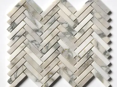Calacatta Green Herringbone