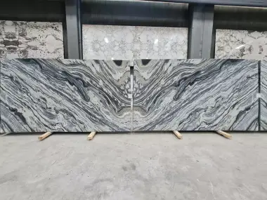 B1905 - 2 CM Silver Stream Honed