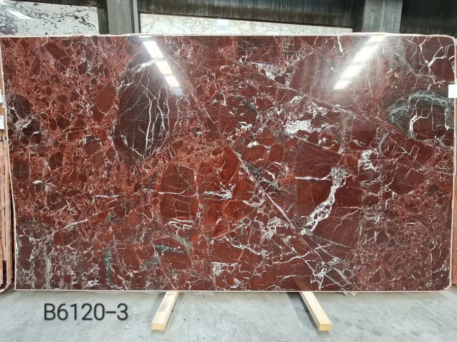 B6120 - 2 CM Rosso Levanto Polished