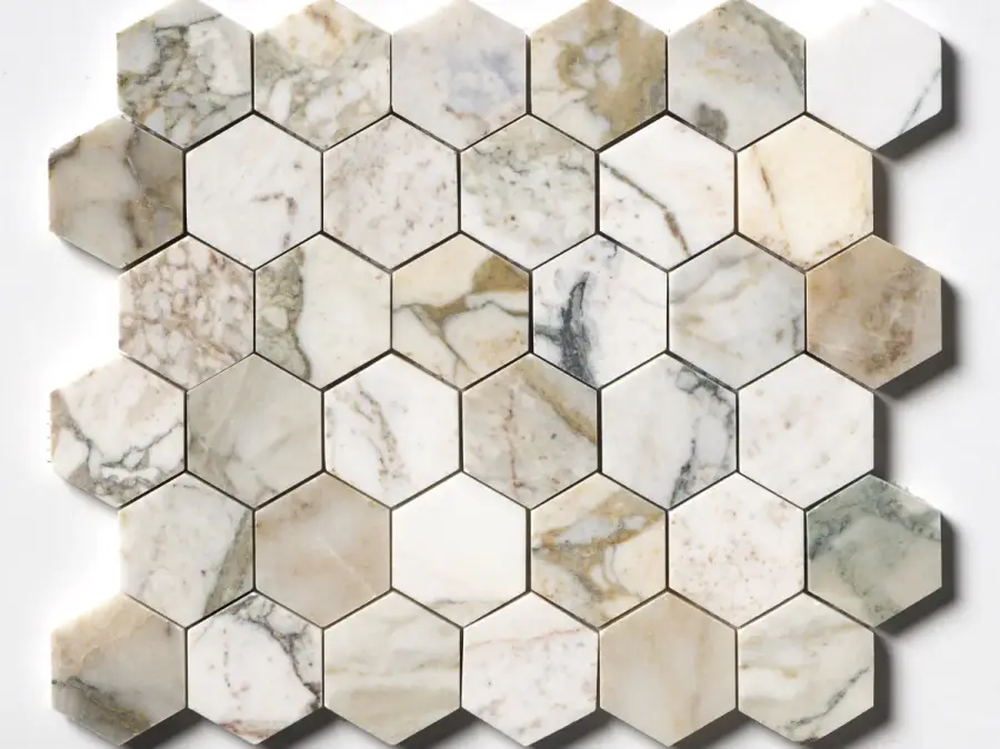 Calacatta Green Hexagon