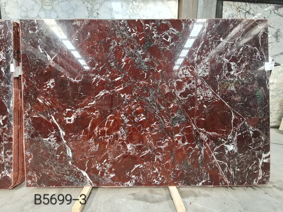 B5699 - 2 CM Rosso Levanto Polished