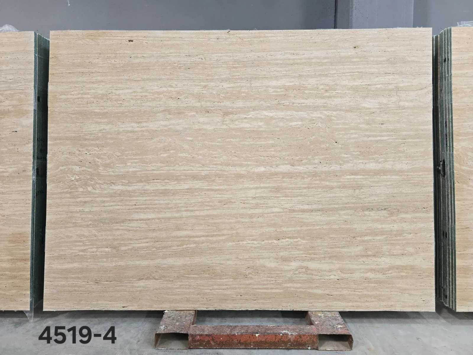 4519 - 2 CM Light Travertine Unfilled Honed