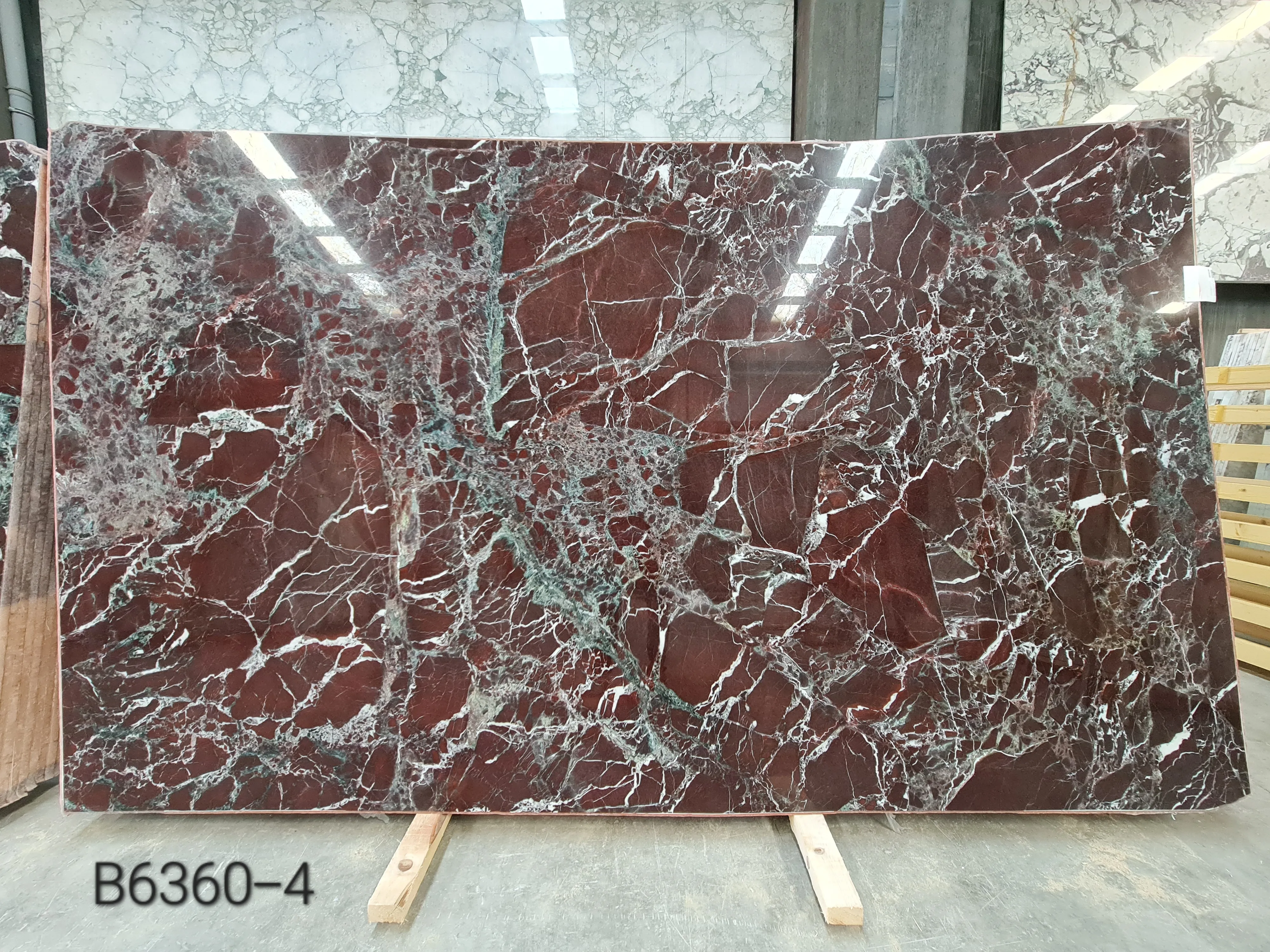 B6360 - 2 CM Rosso Levanto Polished