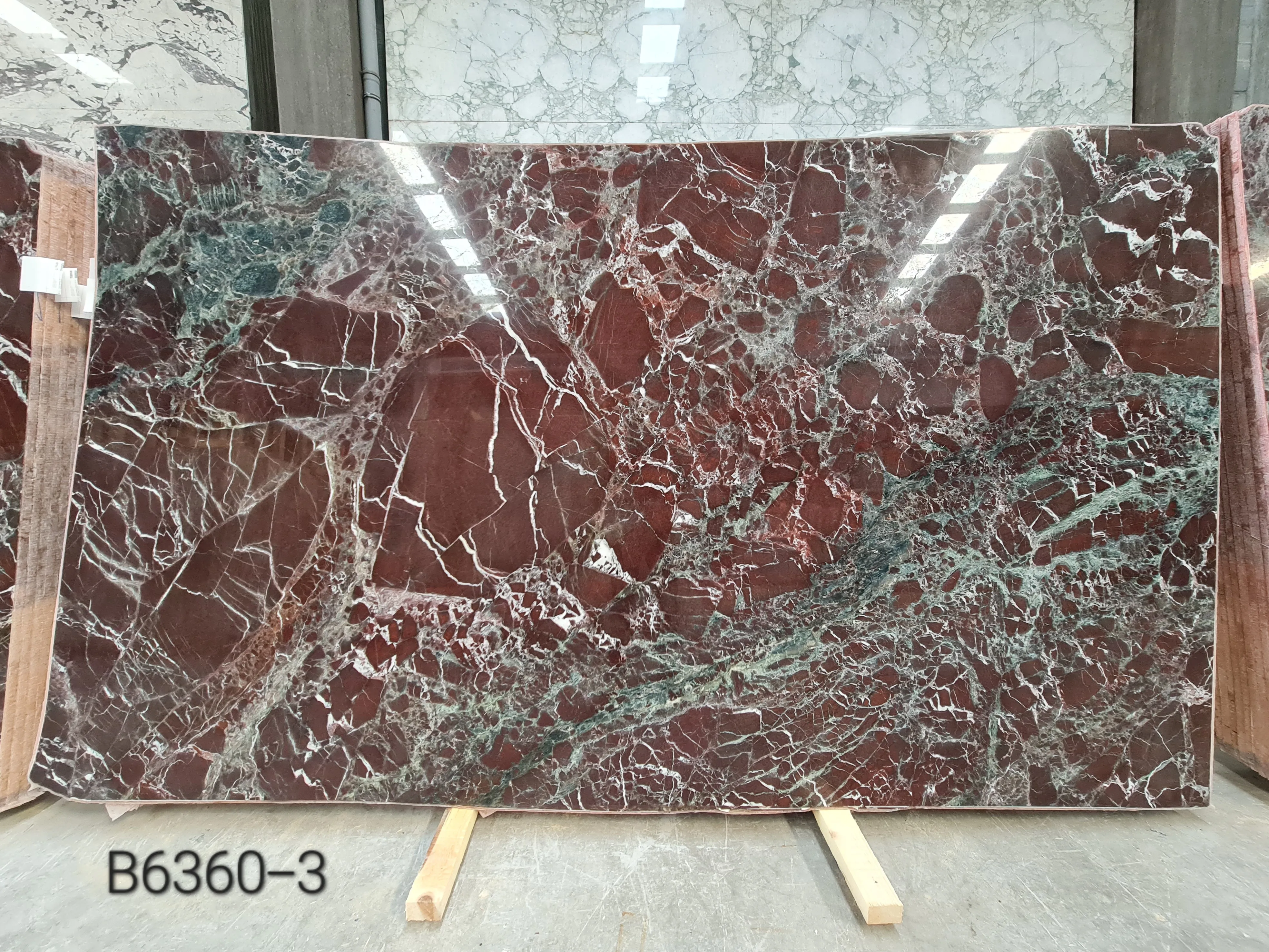 B6360 - 2 CM Rosso Levanto Polished