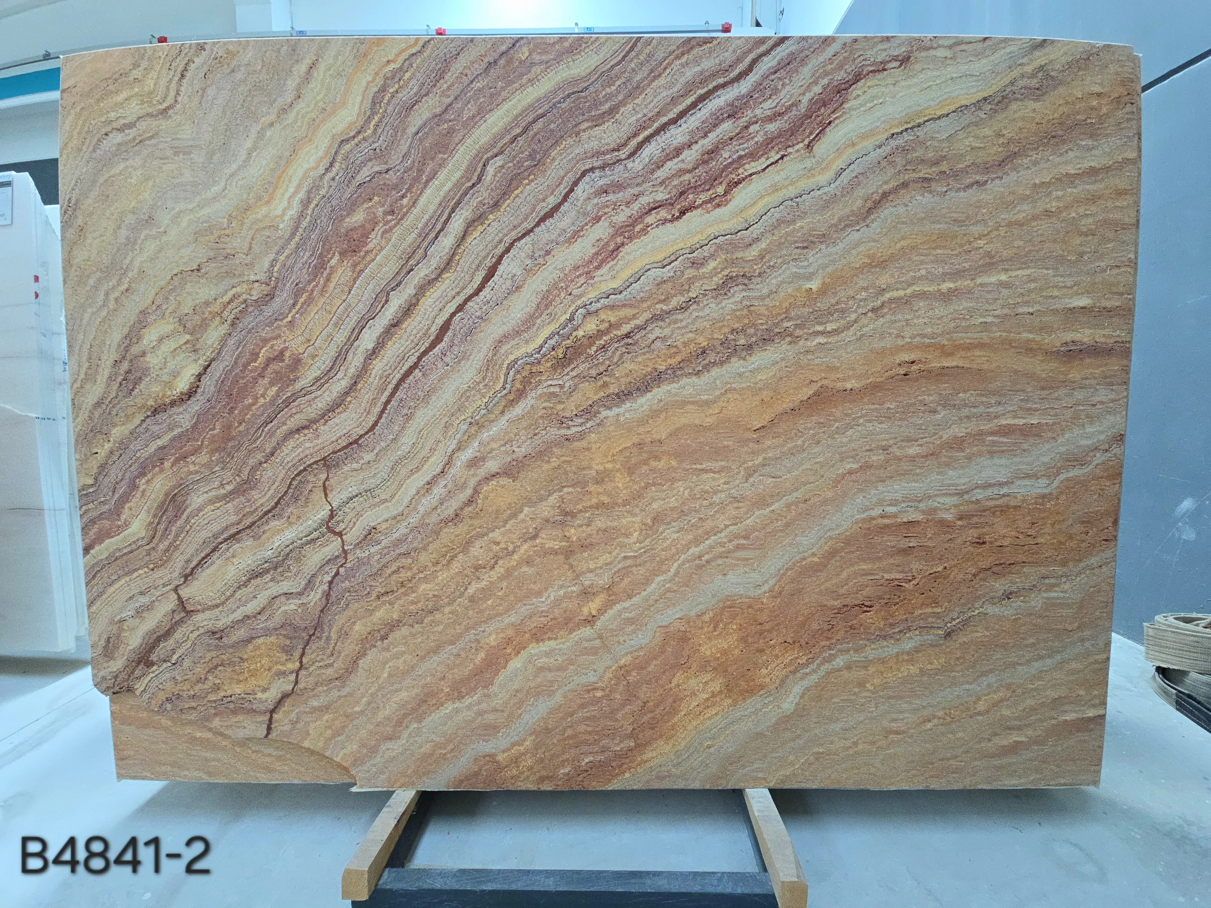 B4841 - 2 CM Autumn Travertine Leather-Finish