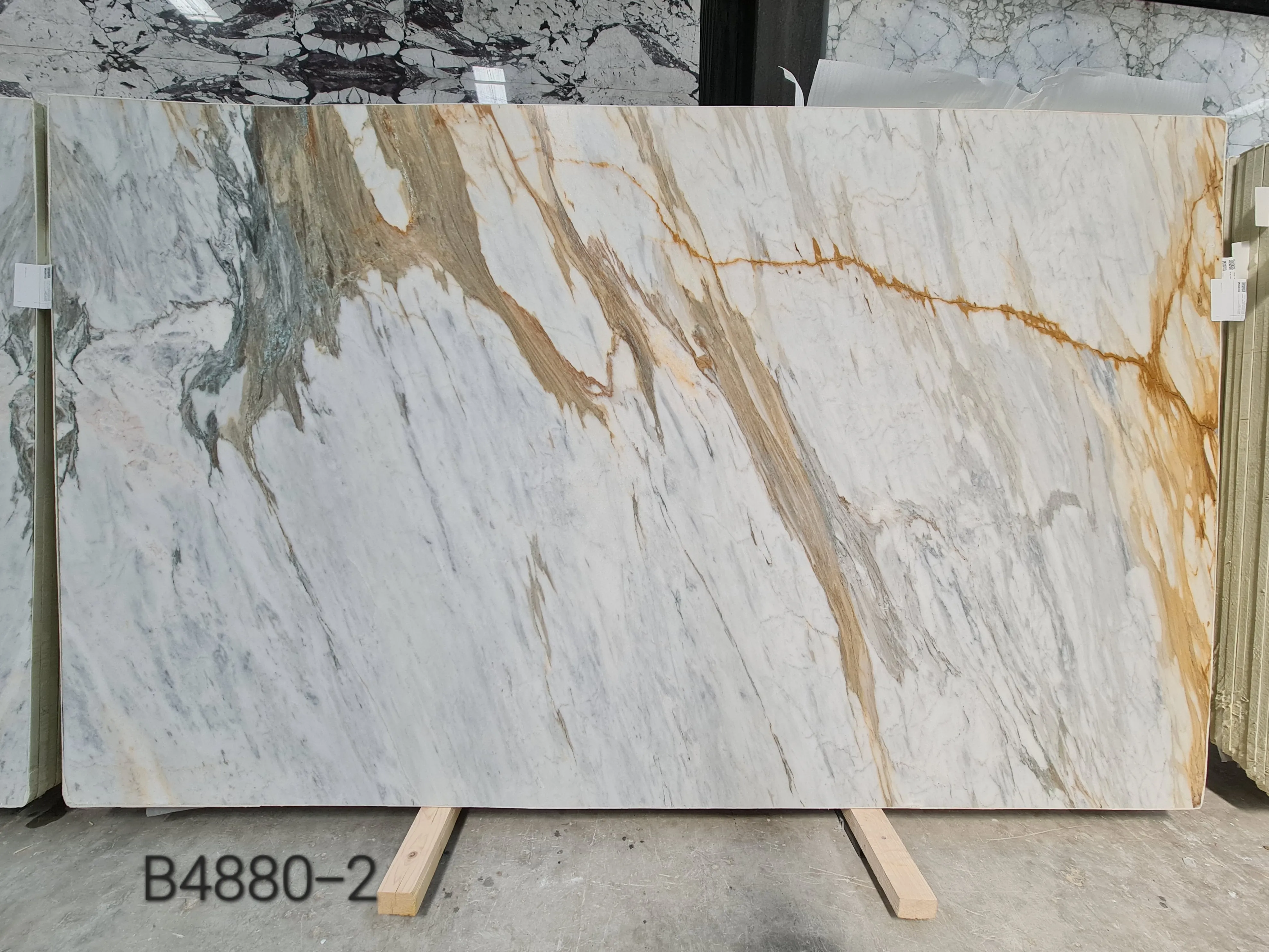 B4880 - 2 CM Calacatta Gold Honed