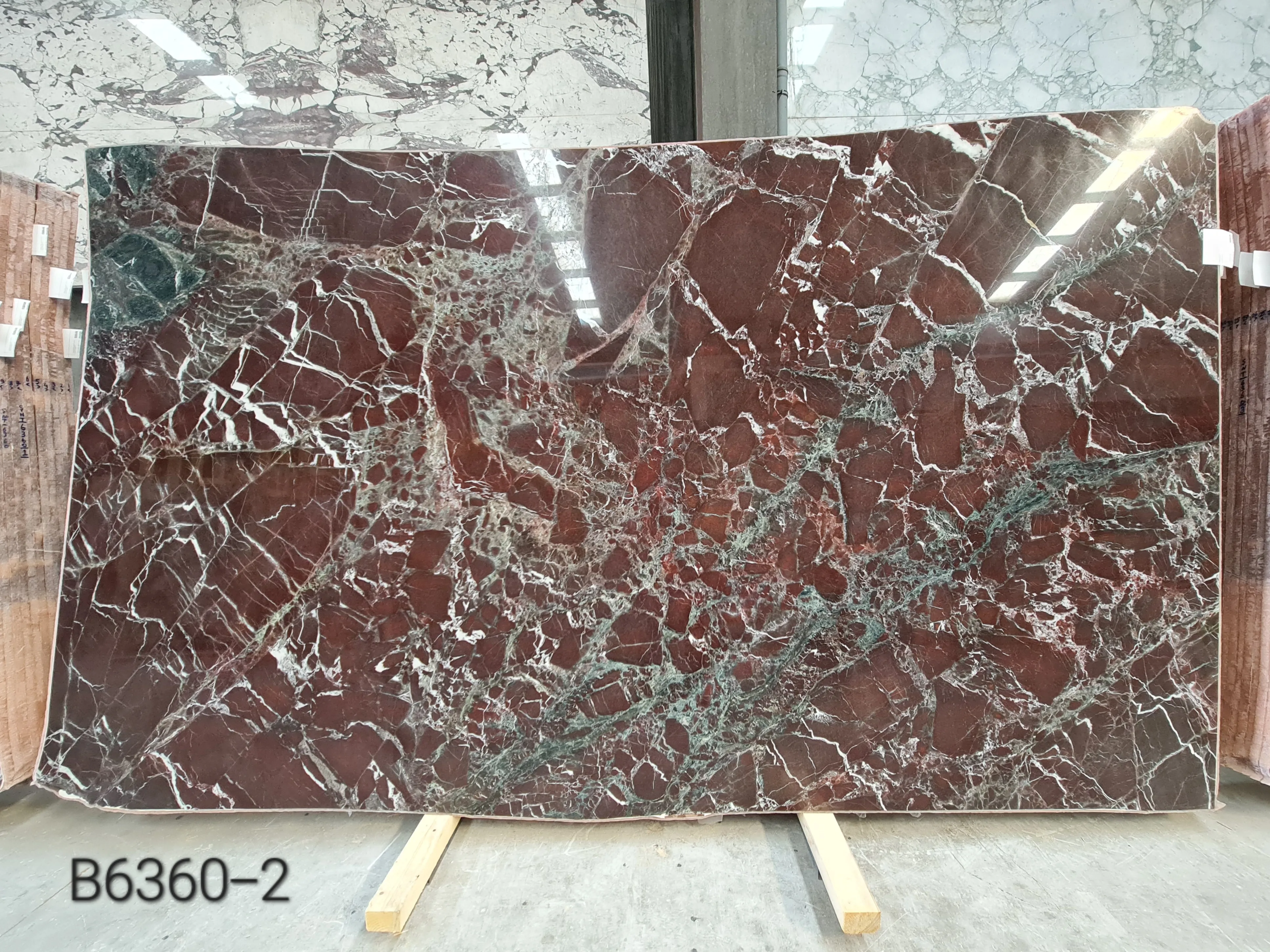 B6360 - 2 CM Rosso Levanto Polished
