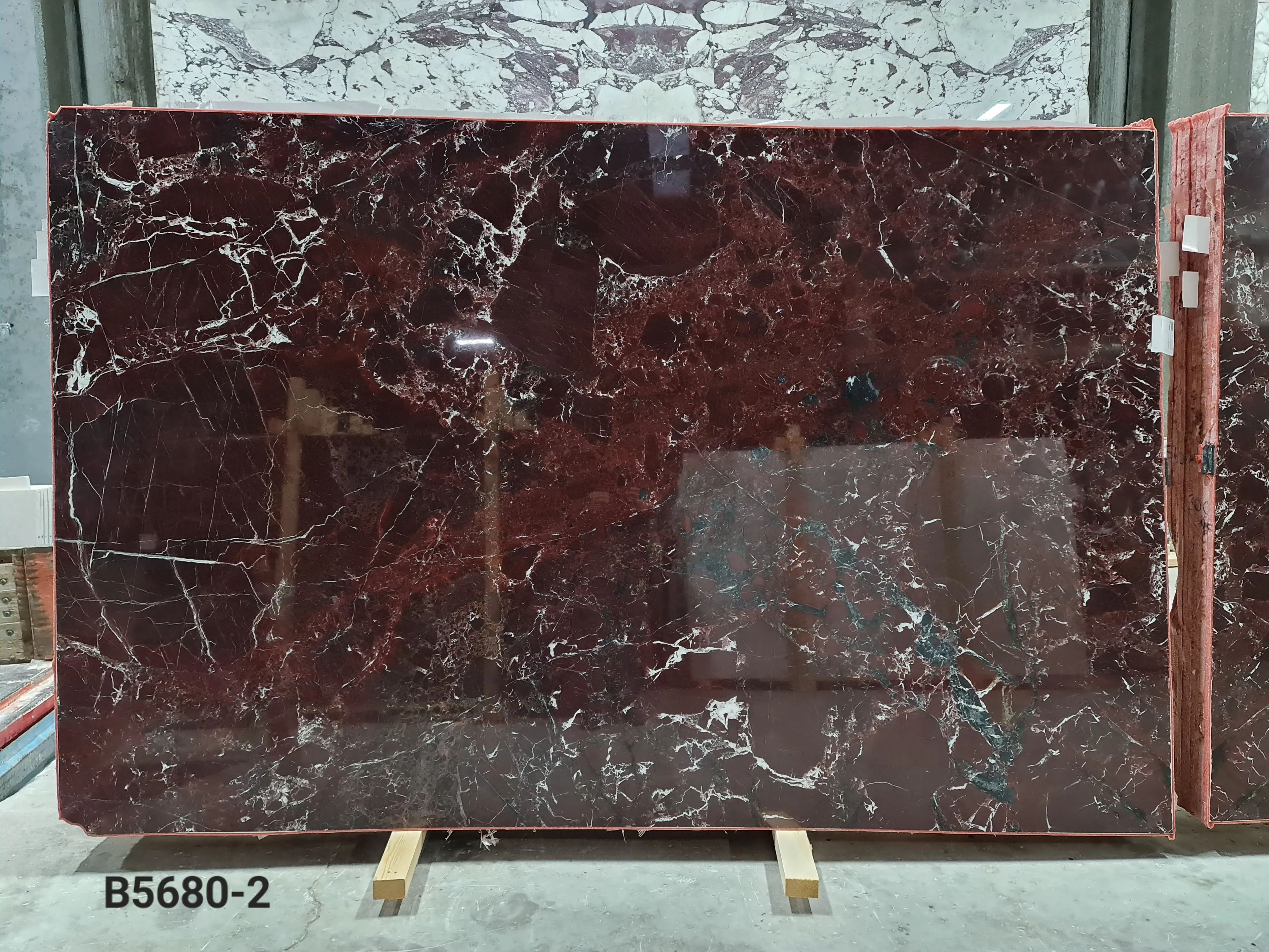 B5680 - 2 CM Rosso Levanto Polished