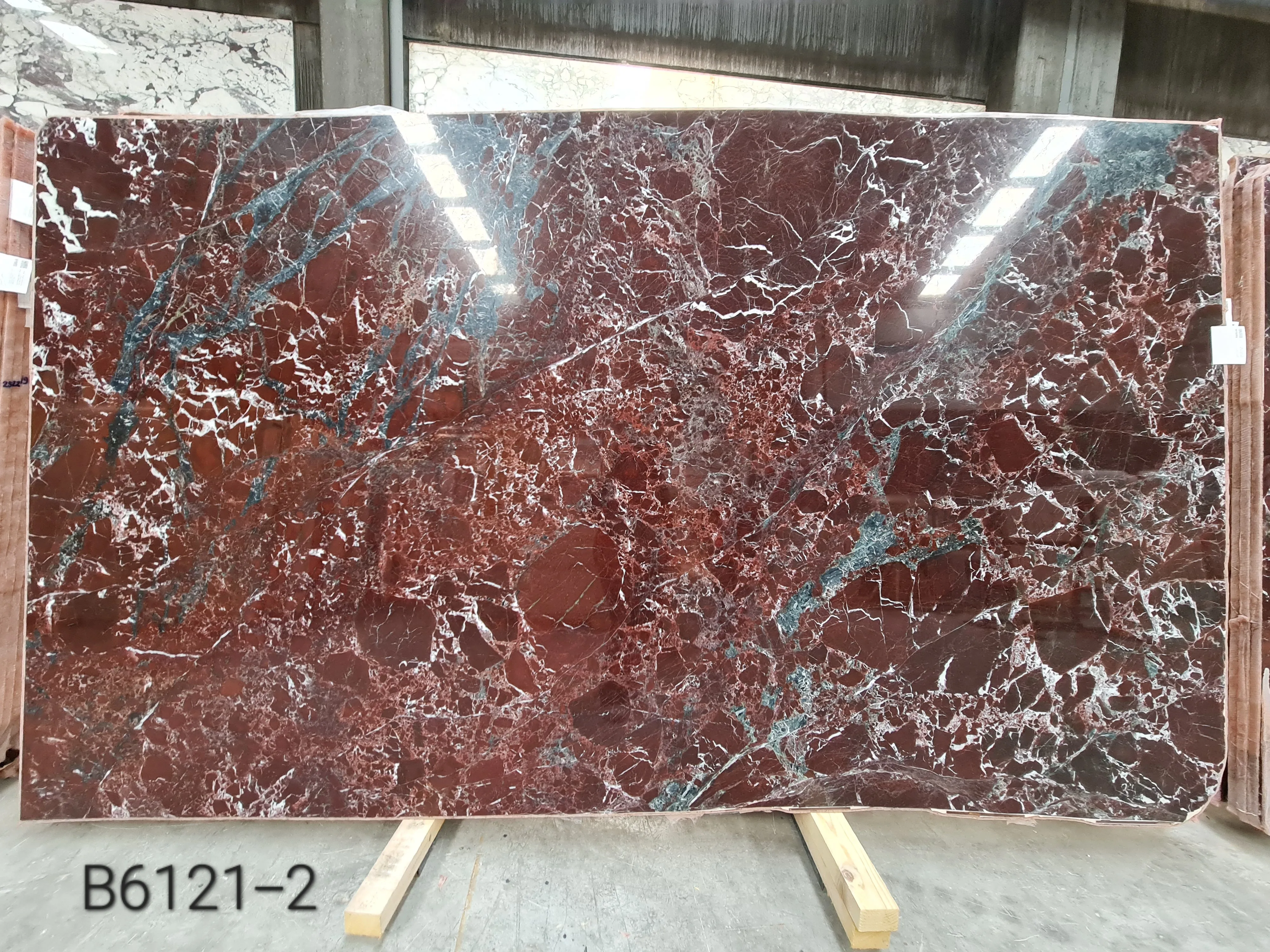 B6121 - 2 CM Rosso Levanto Polished