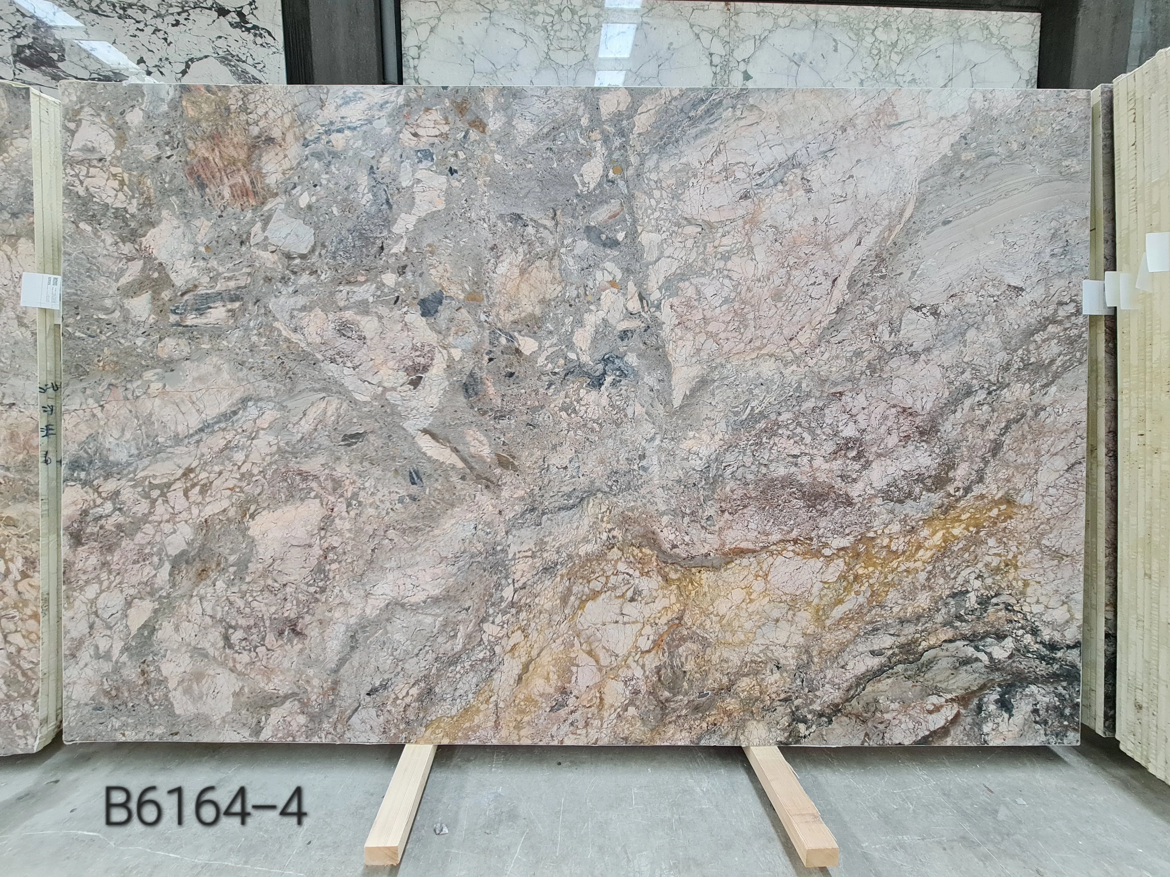 B6164 - 2 CM Breccia Tramonto Honed