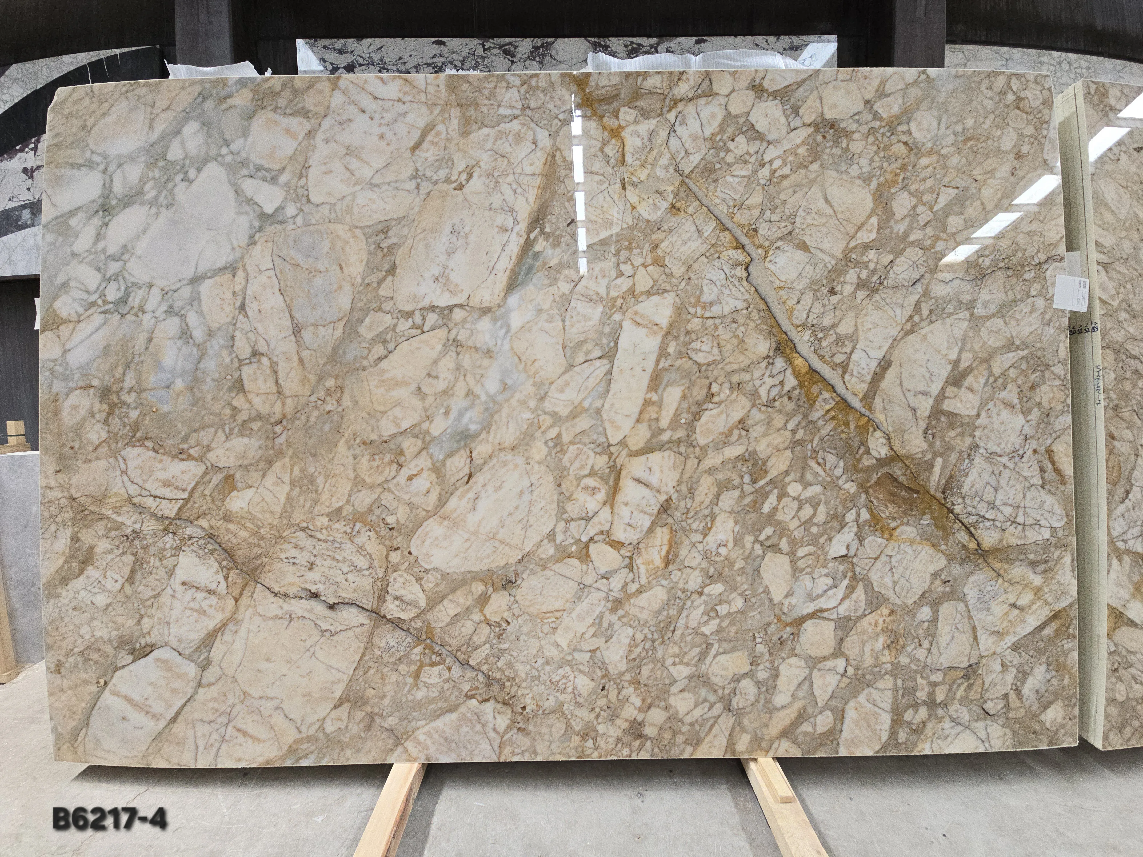 B6217 - Calacatta Green Gold Polished