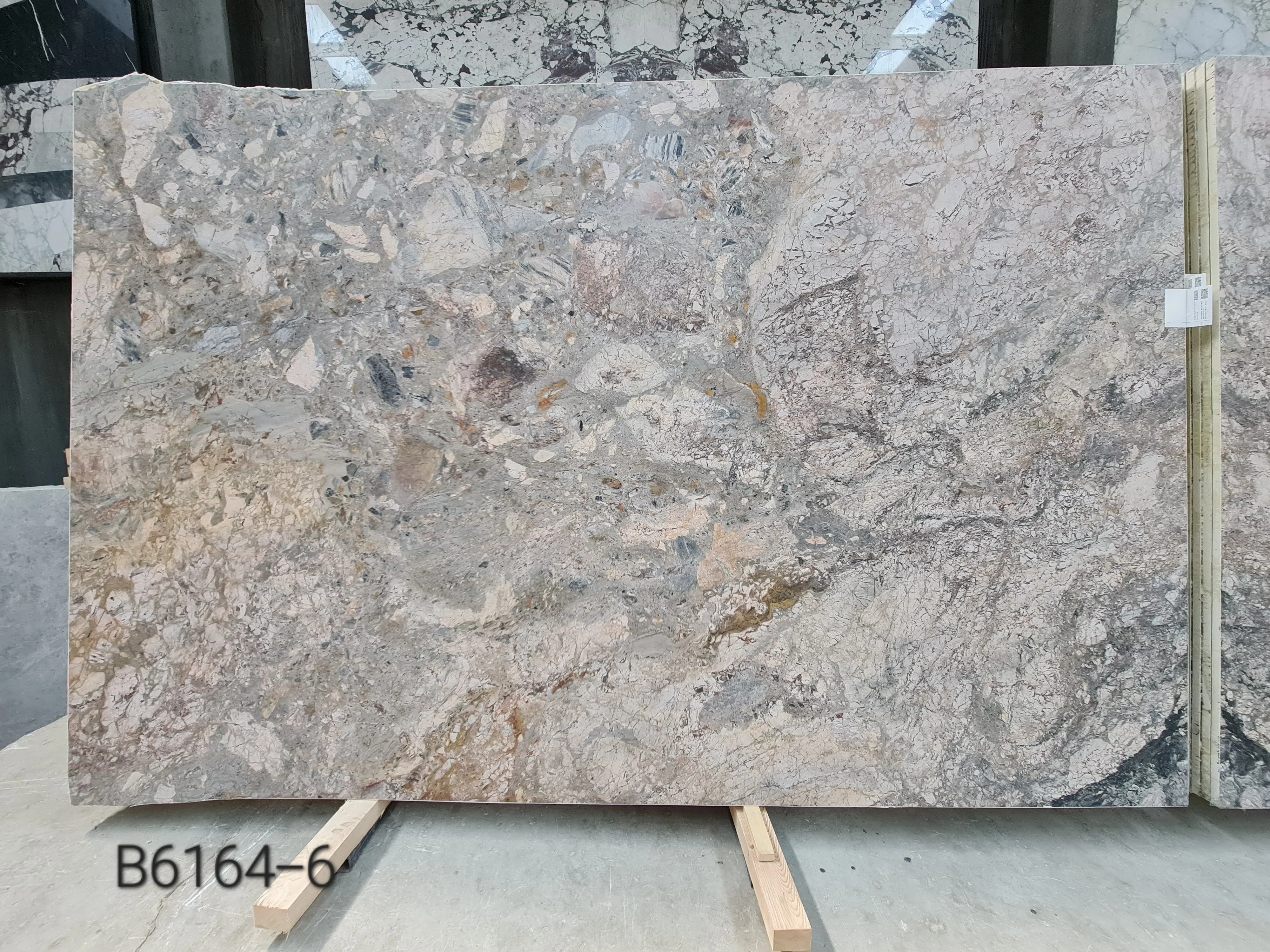 B6164 - 2 CM Breccia Tramonto Honed
