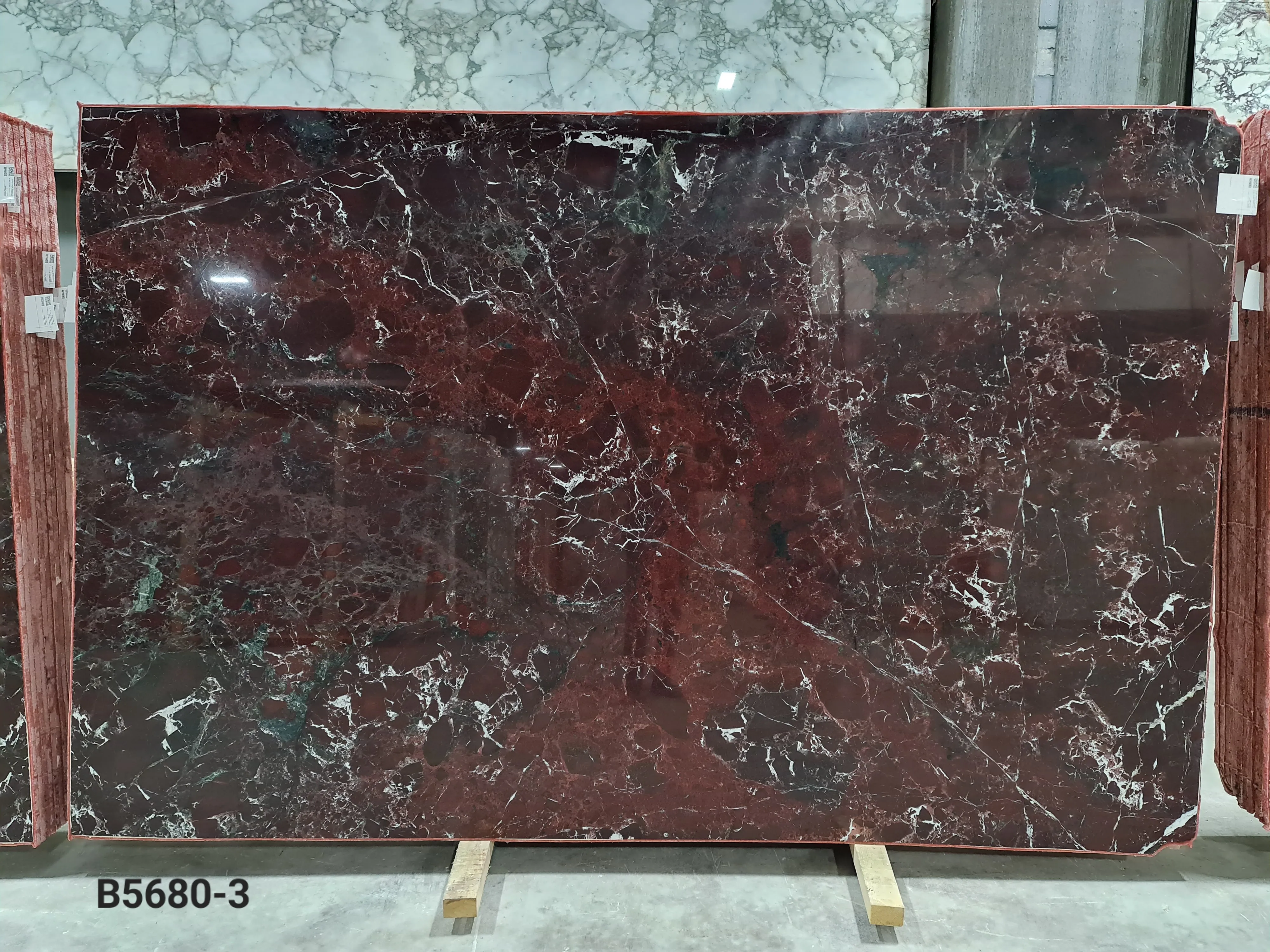 B5680 - 2 CM Rosso Levanto Polished