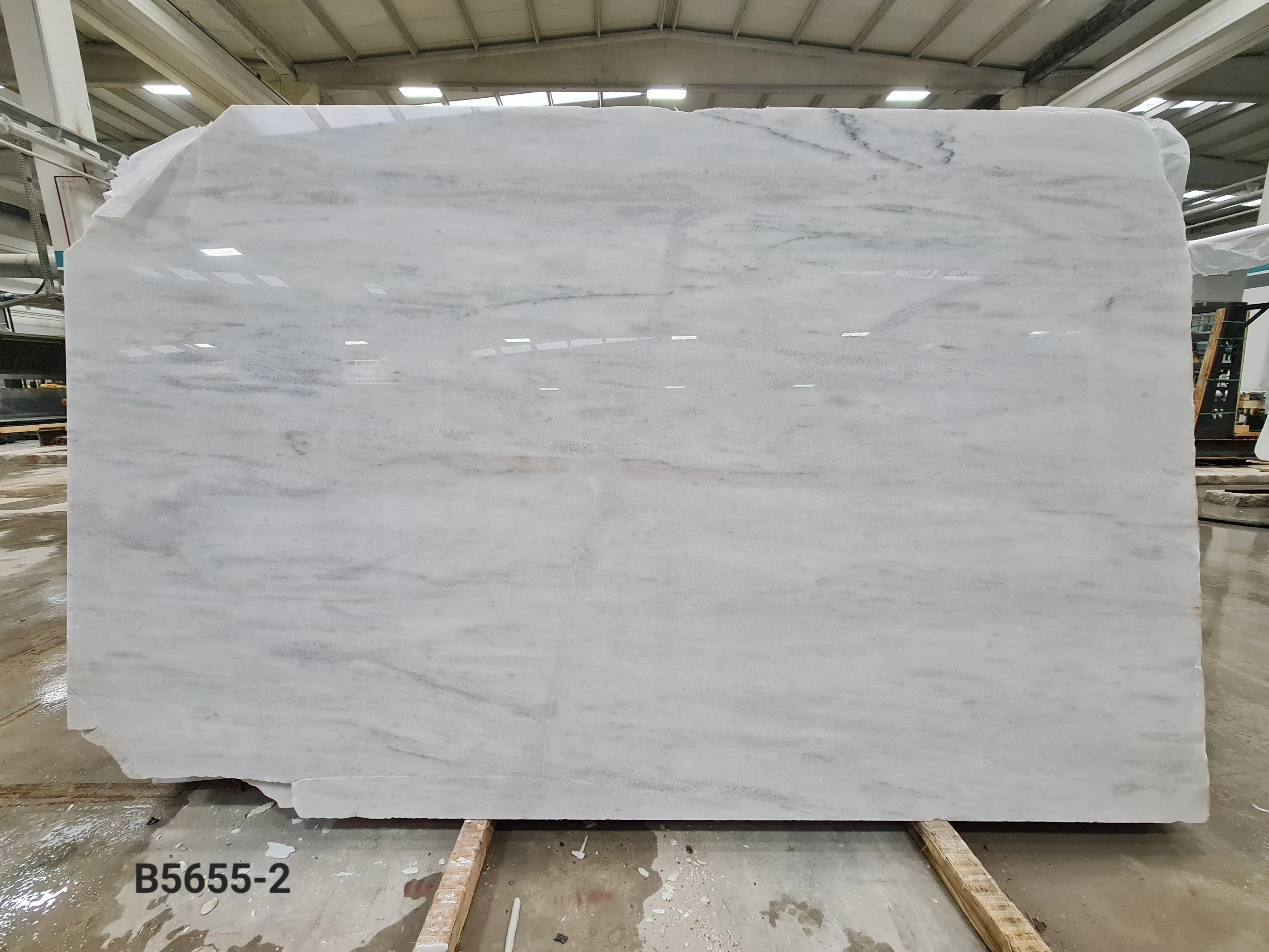 B5655 - 3 CM Opal White Polished