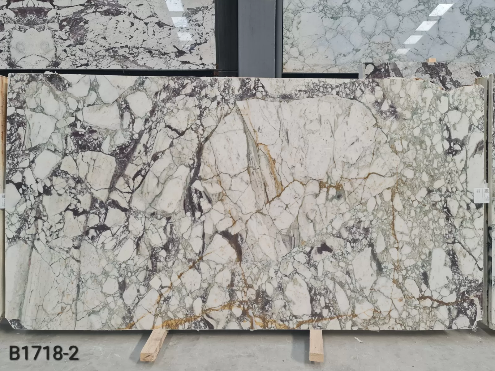 B1718 - 2 CM Calacatta Monet Viola Polished