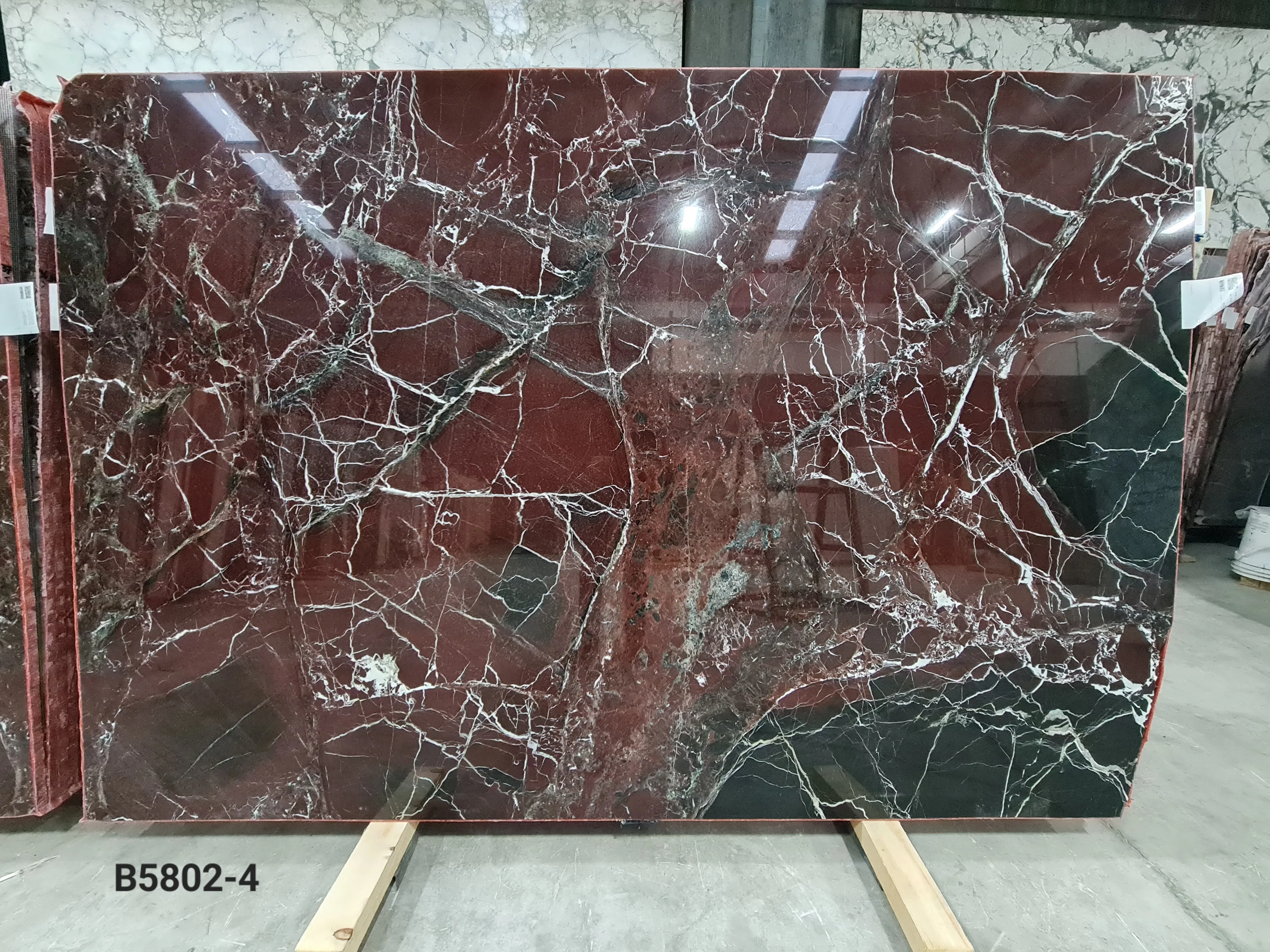 B5802 - 2 CM Rosso Levanto Polished
