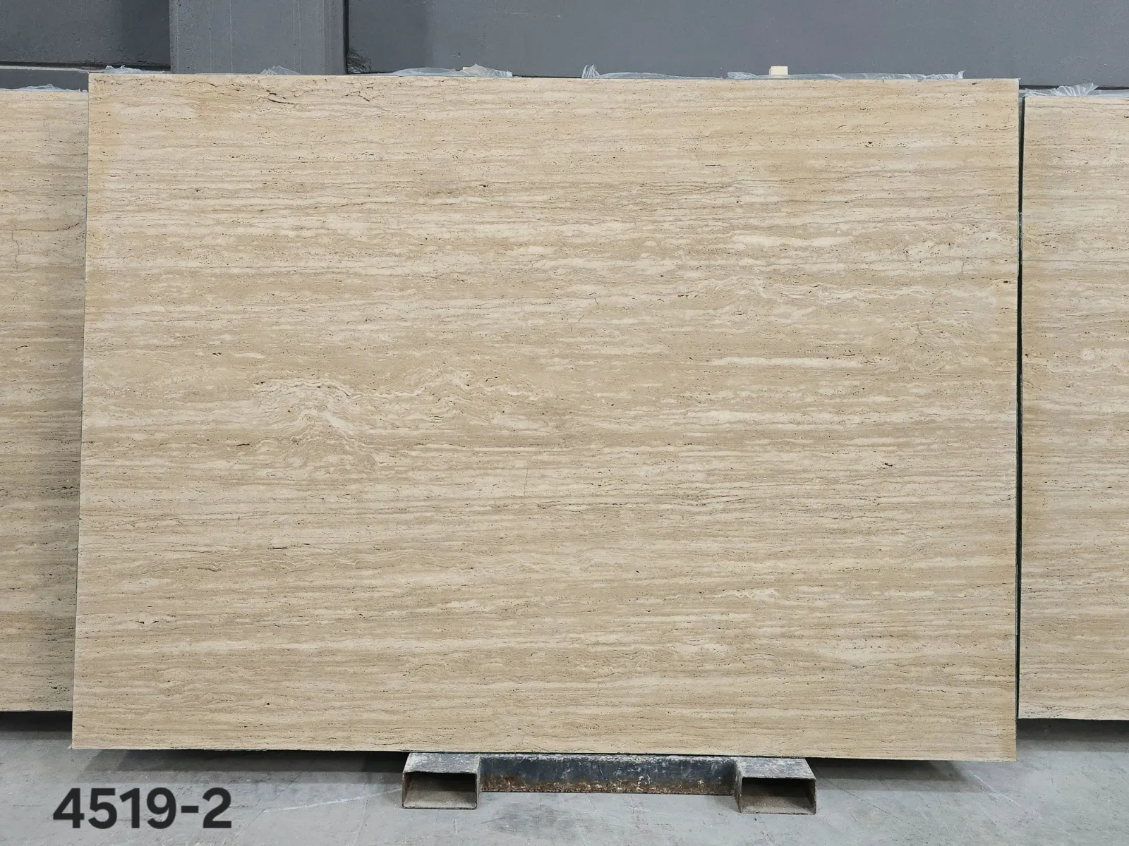 4519 - 2 CM Light Travertine Unfilled Honed