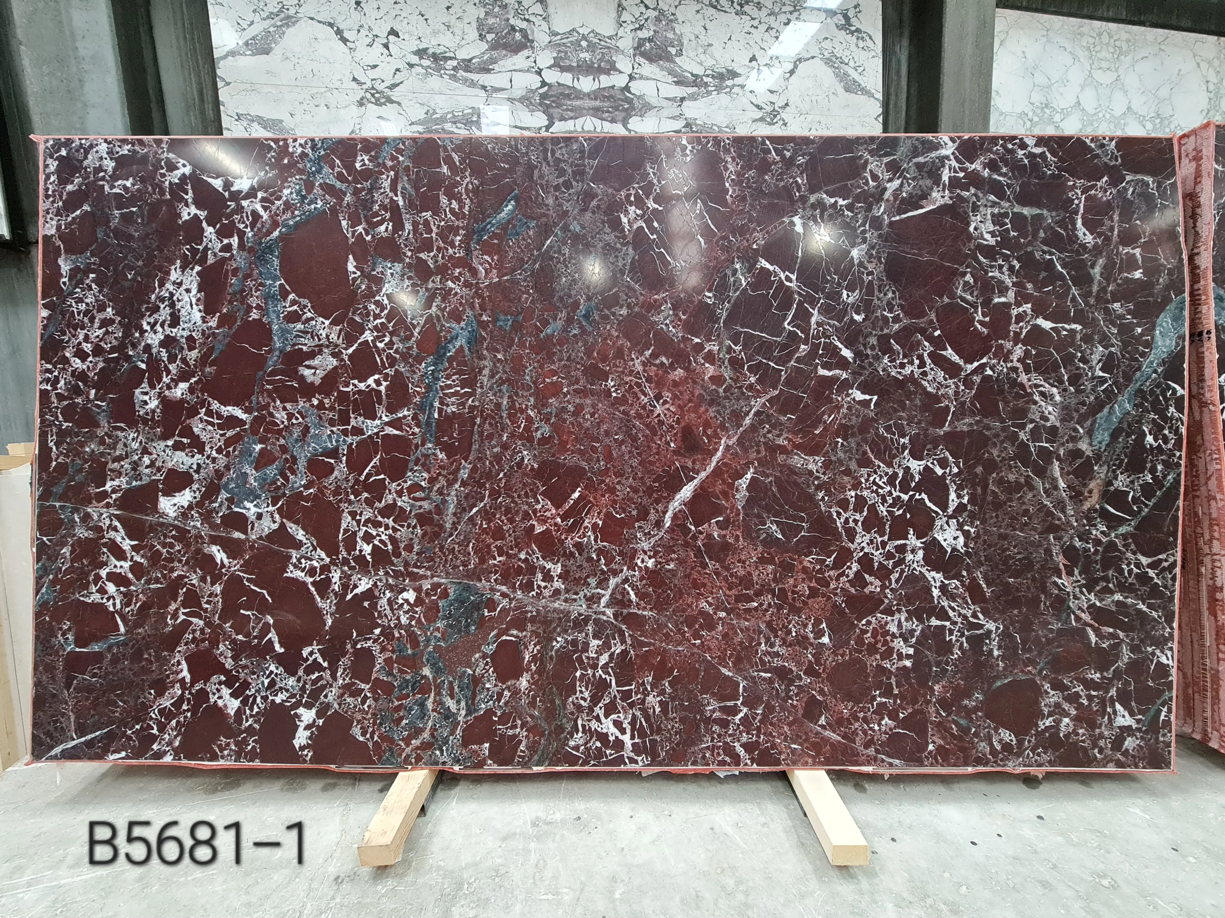 B5681 - 2 CM Rosso Levanto Hight-Honed