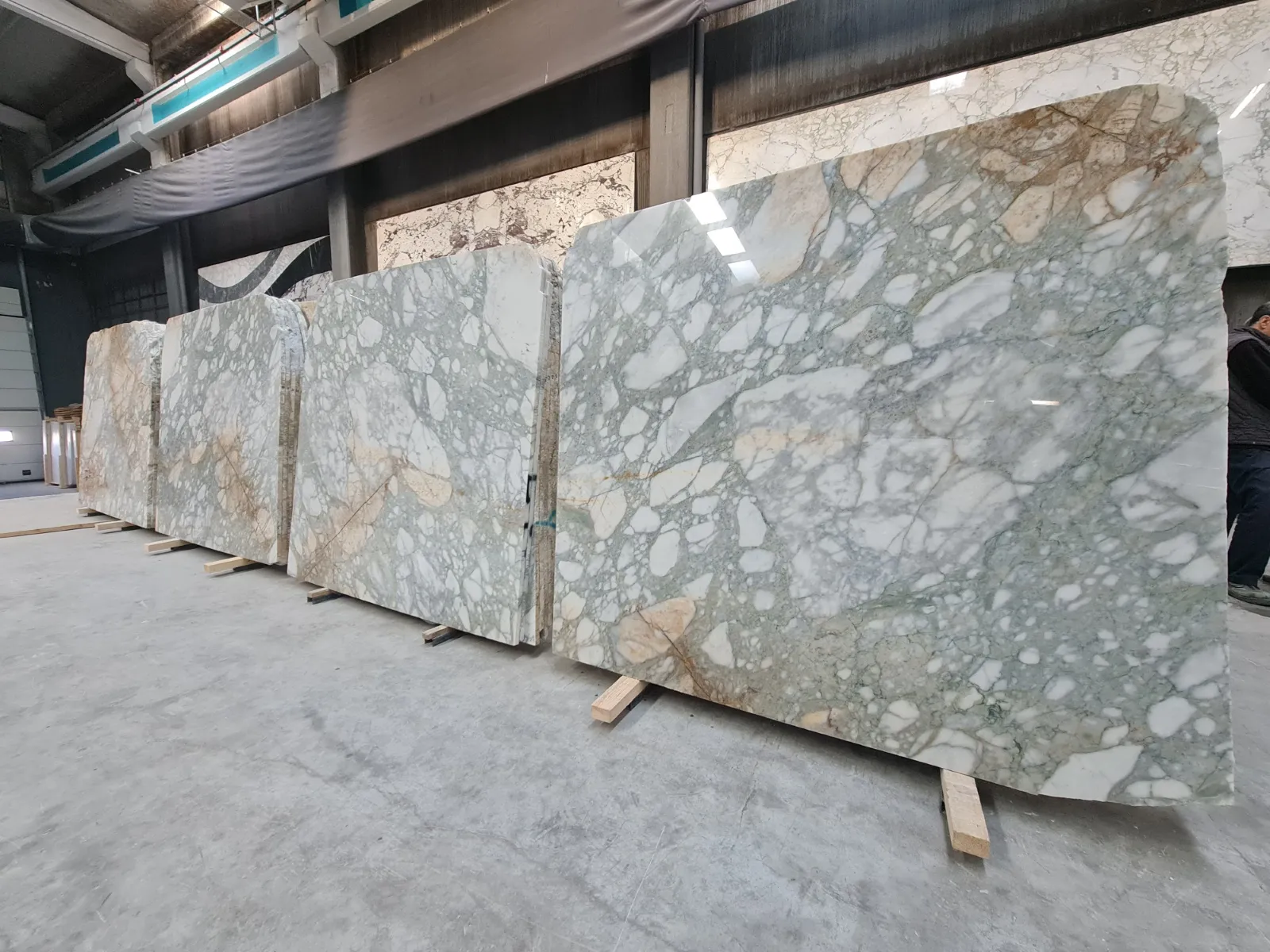 B5437 - 3 CM Calacatta Green Polished