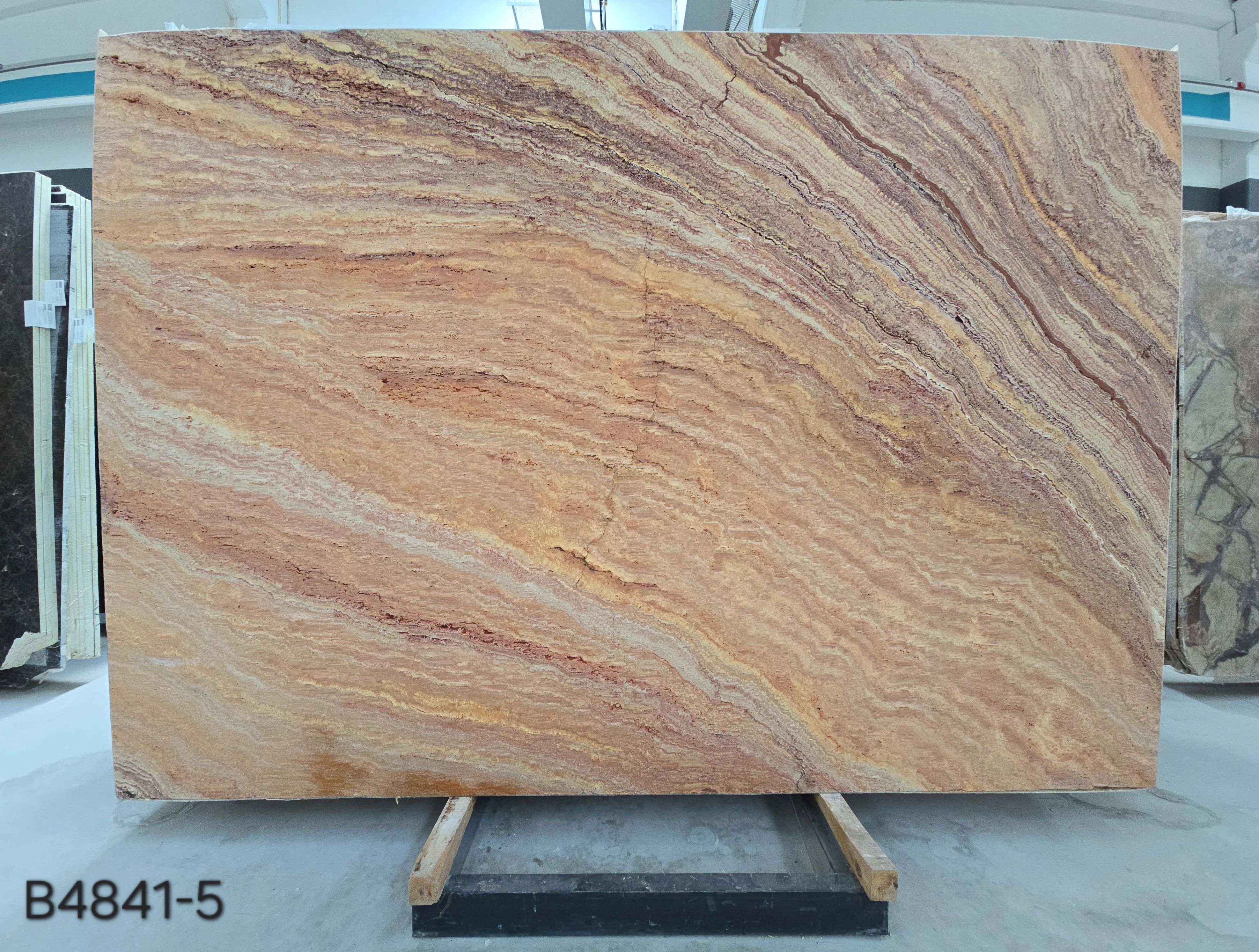 B4841 - 2 CM Autumn Travertine Leather-Finish