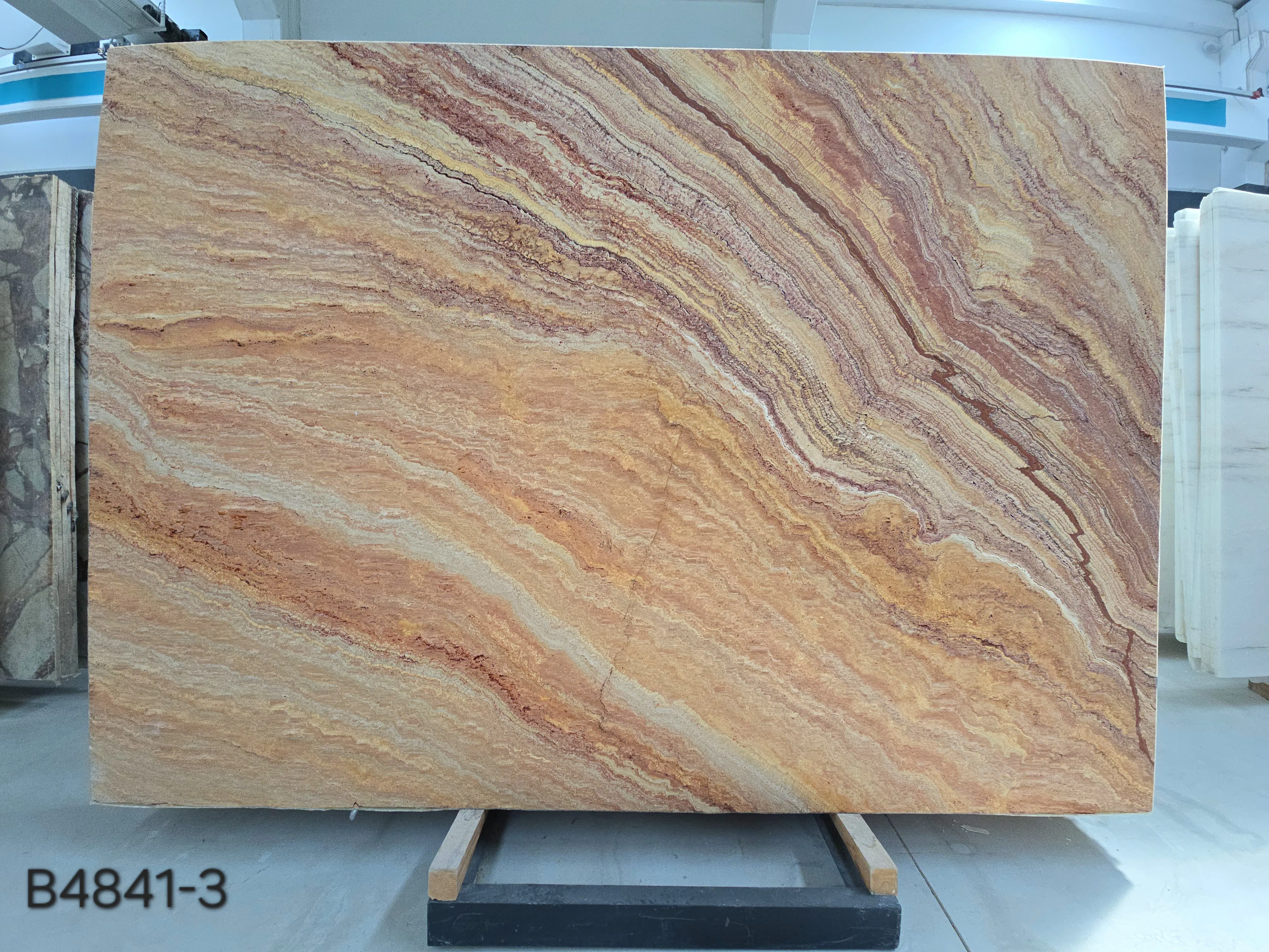 B4841 - 2 CM Autumn Travertine Leather-Finish