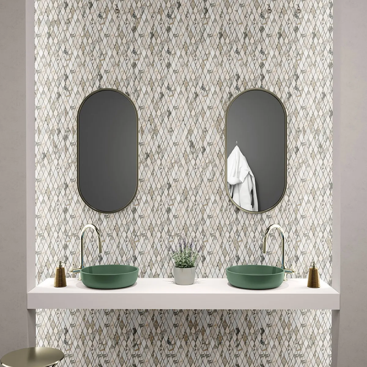 Calacatta Green Rhomboid