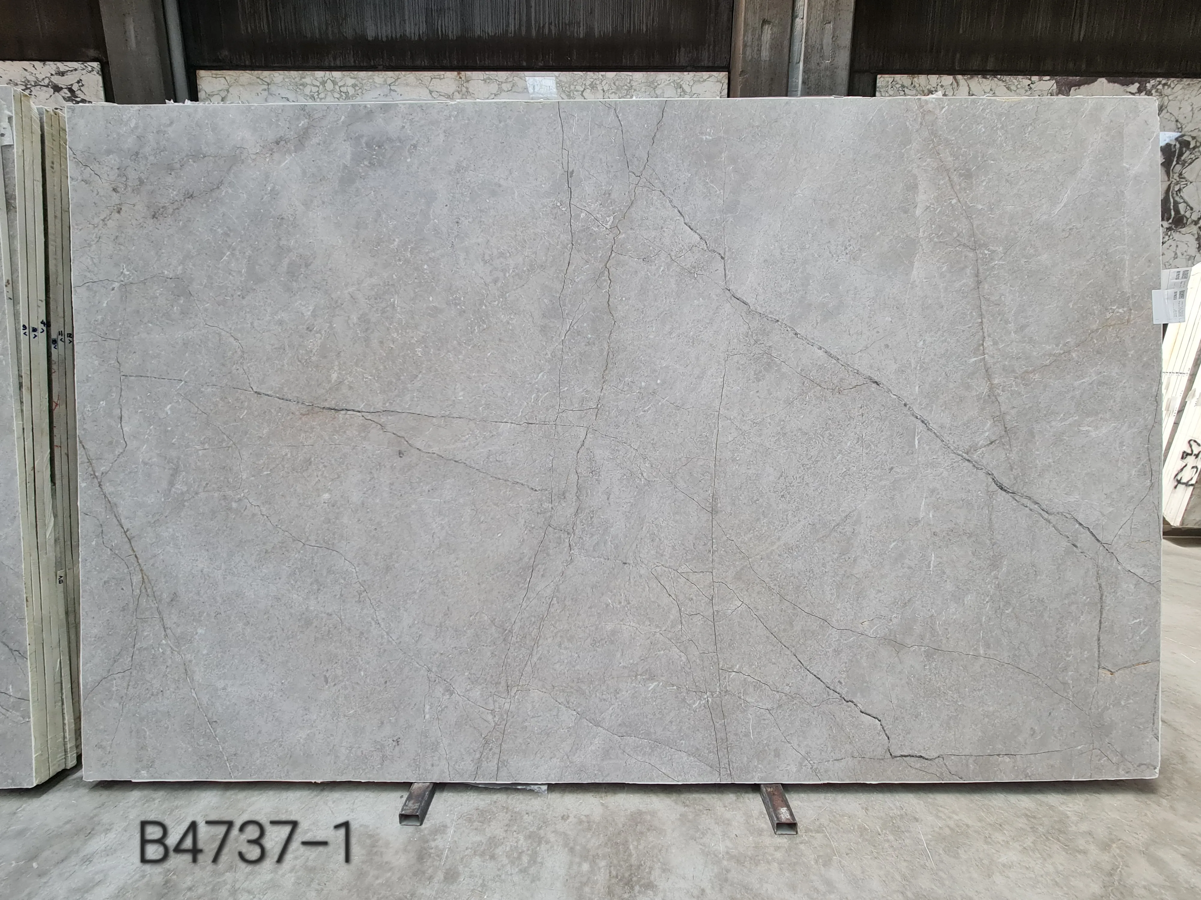 B4737 - 2 CM Silver Roots Honed