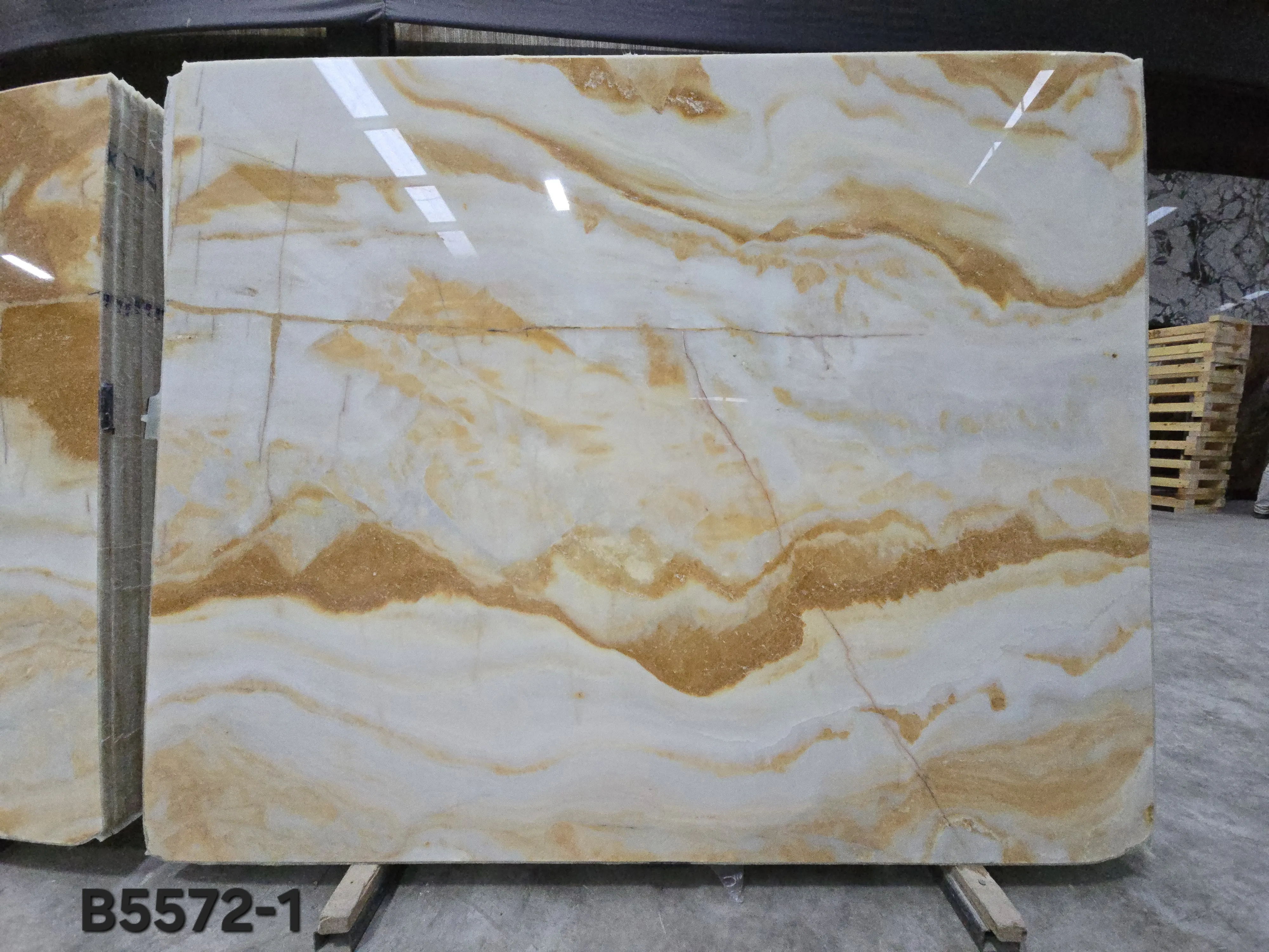 B5572 - 2 CM Arabescato Giallo Polished