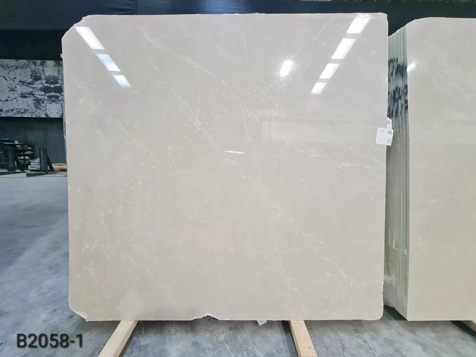 B2058 - 2CM MOON CREAM POLISHED