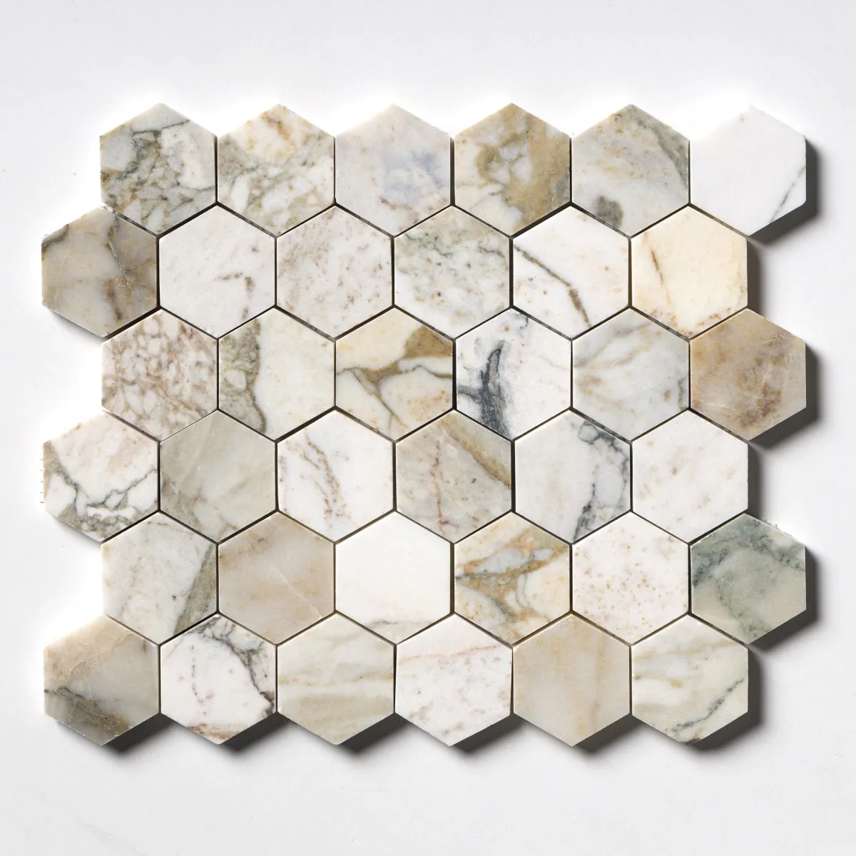 Calacatta Green Hexagon