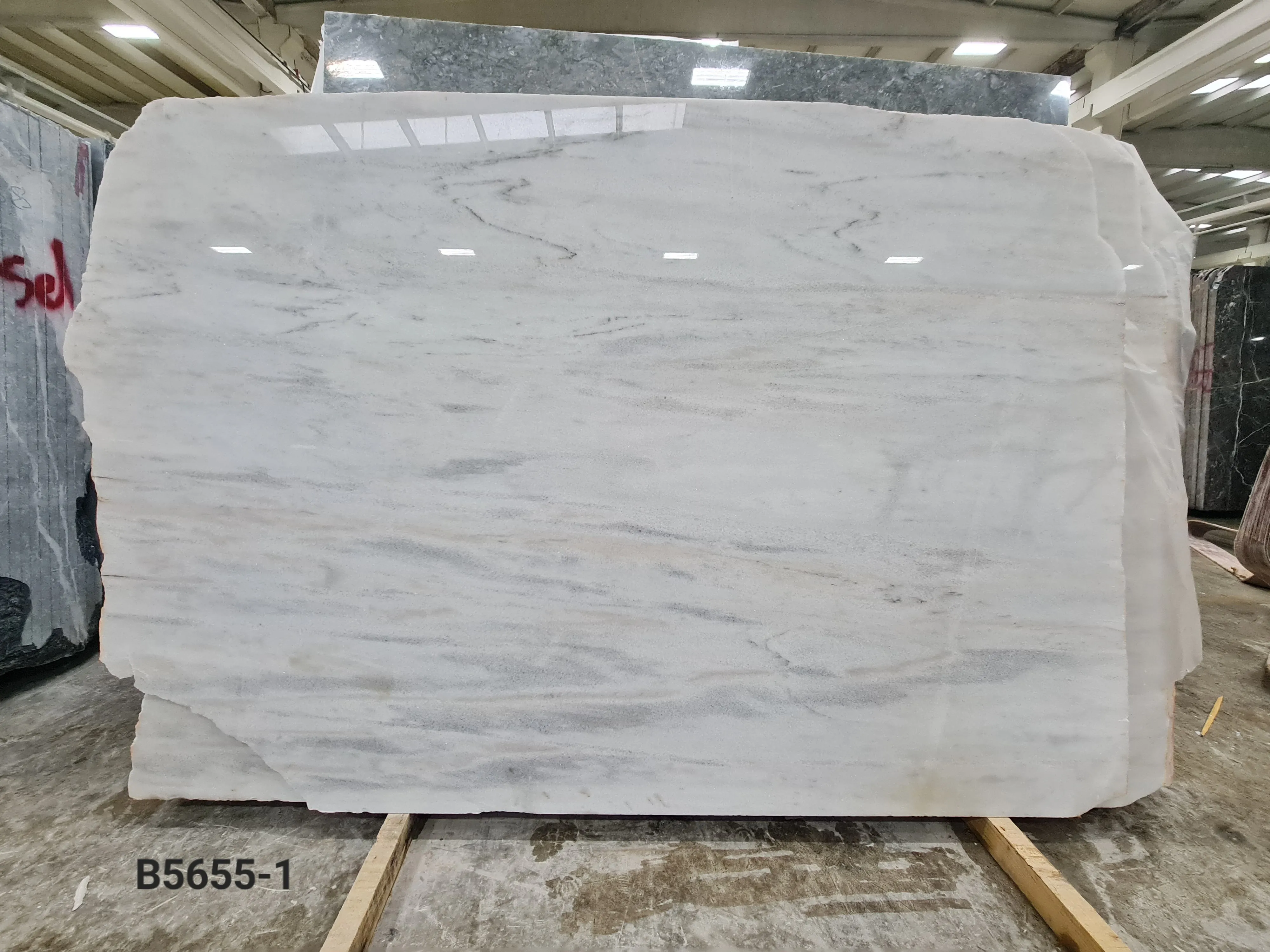 B5655 - 3 CM Opal White Polished