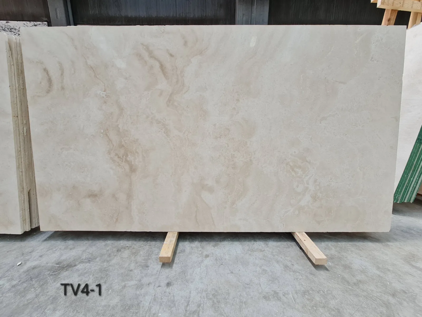 TV4 - 2 CM Light Travertine Crosscut Filled Polished