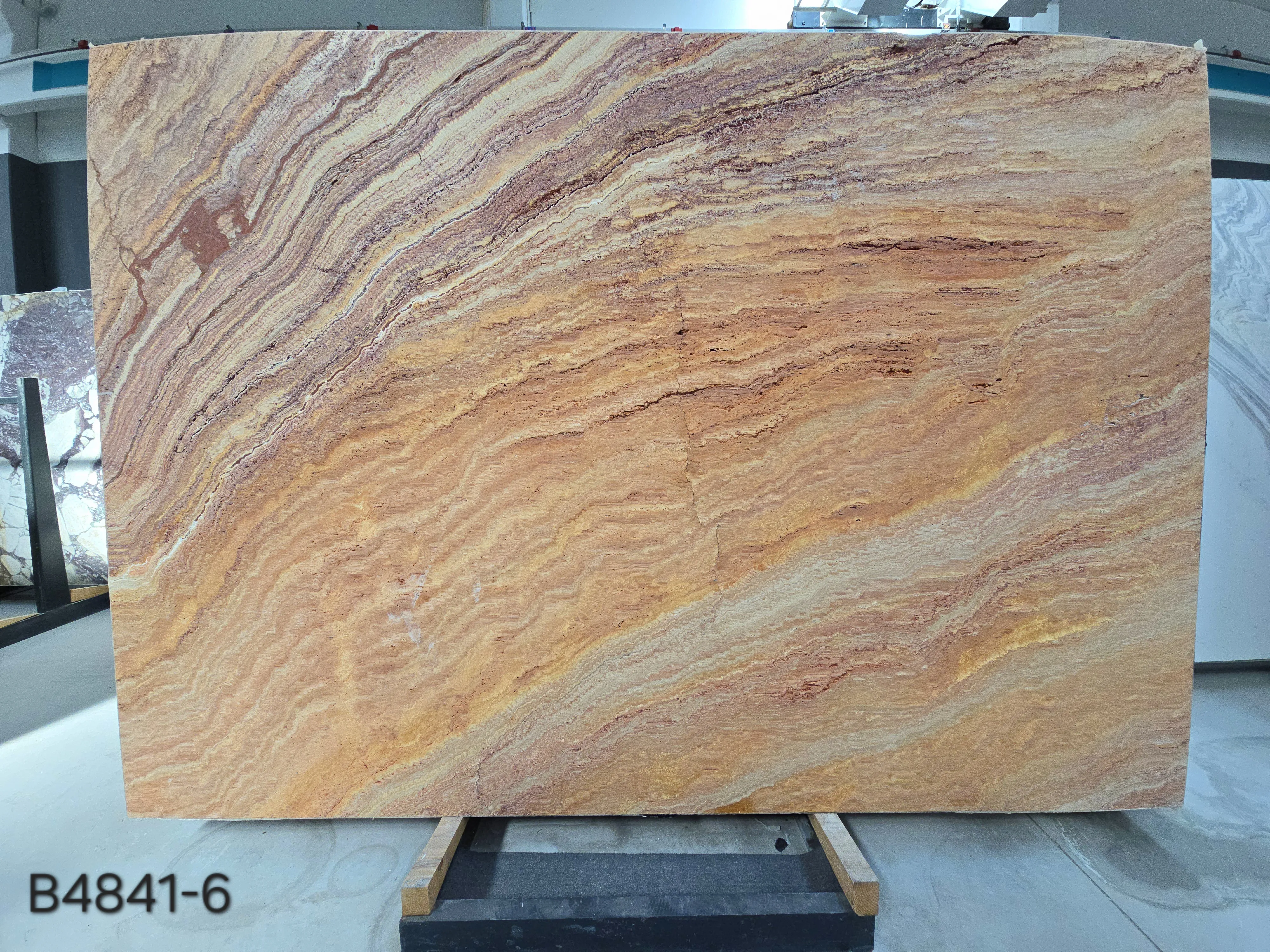 B4841 - 2 CM Autumn Travertine Leather-Finish