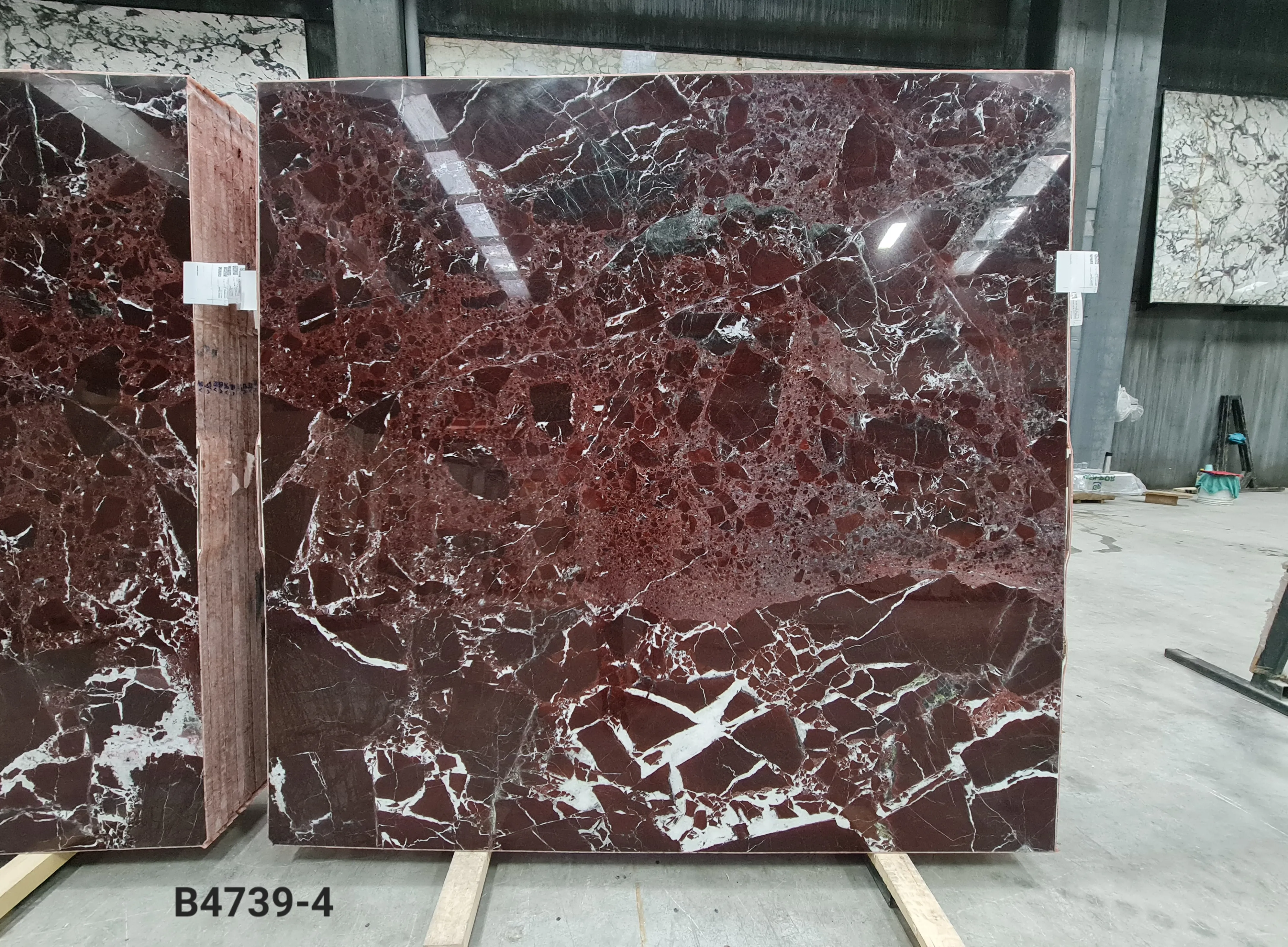 B4739 - 2 CM Rosso Levanto Polished