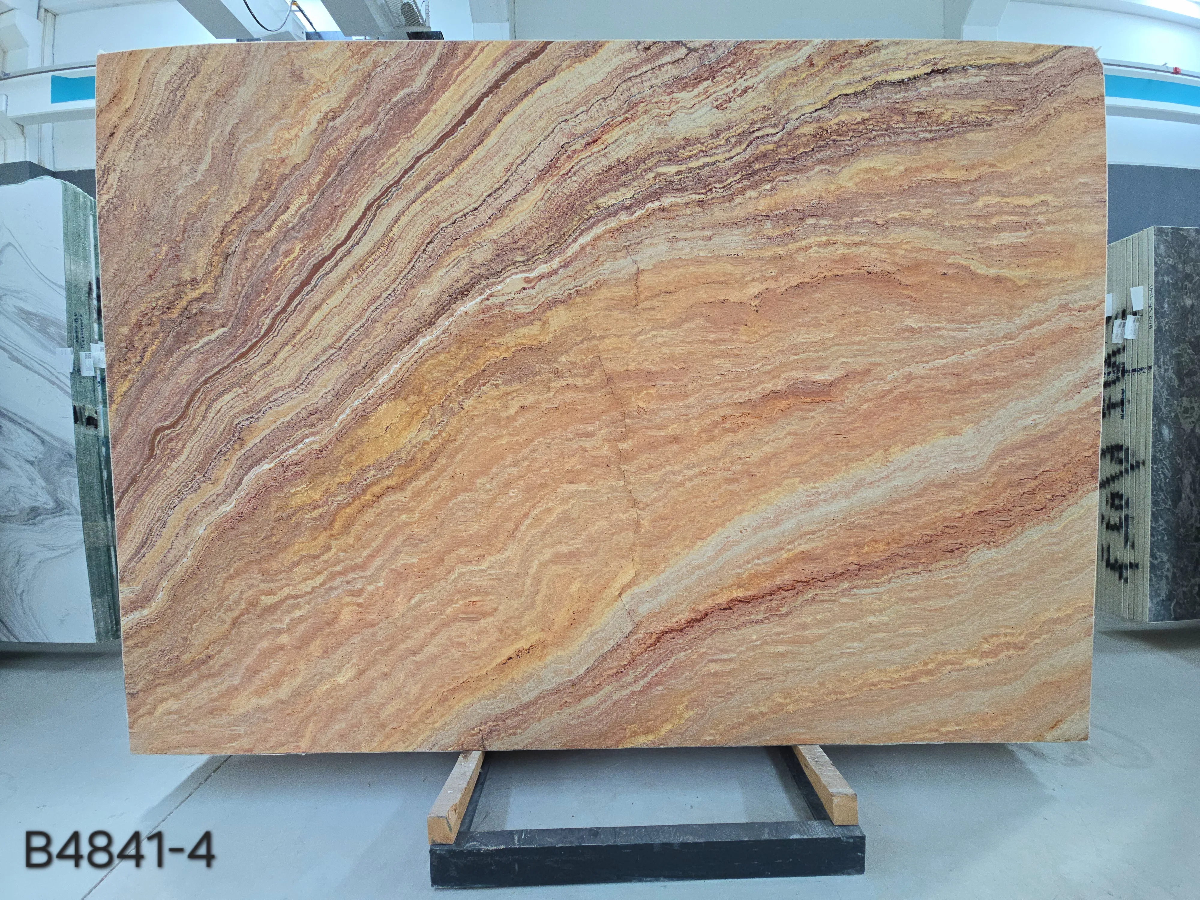 B4841 - 2 CM Autumn Travertine Leather-Finish