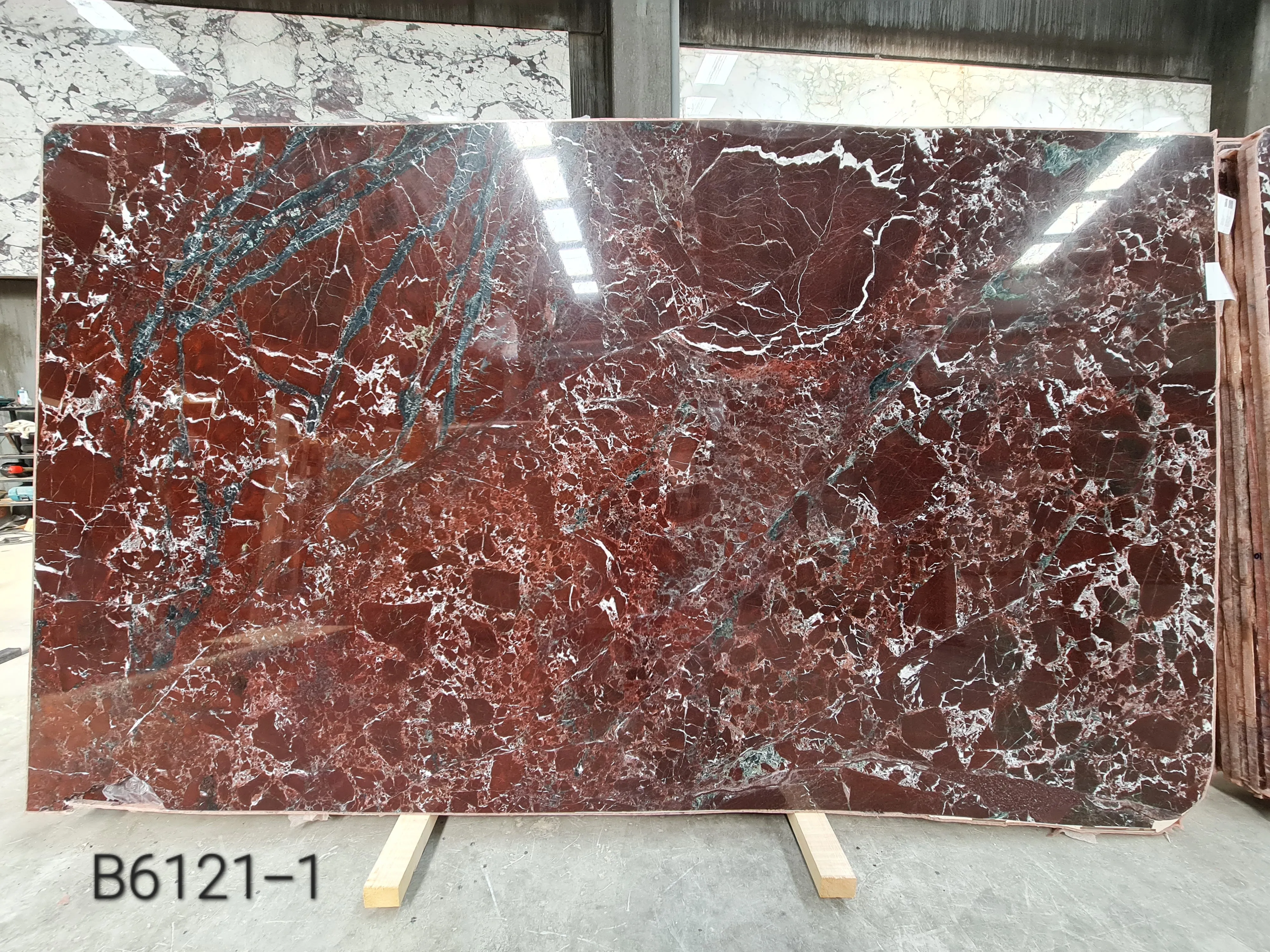 B6121 - 2 CM Rosso Levanto Polished