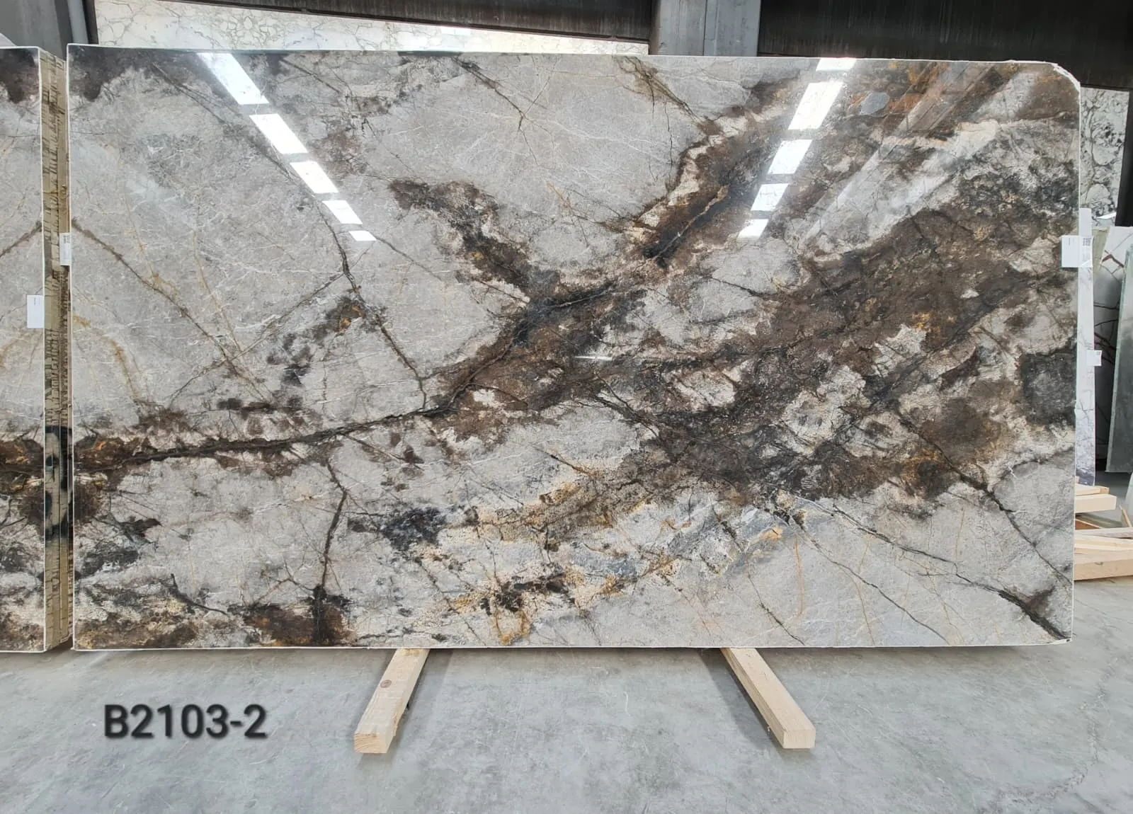 B2103 - 2 CM Silver Root Honed