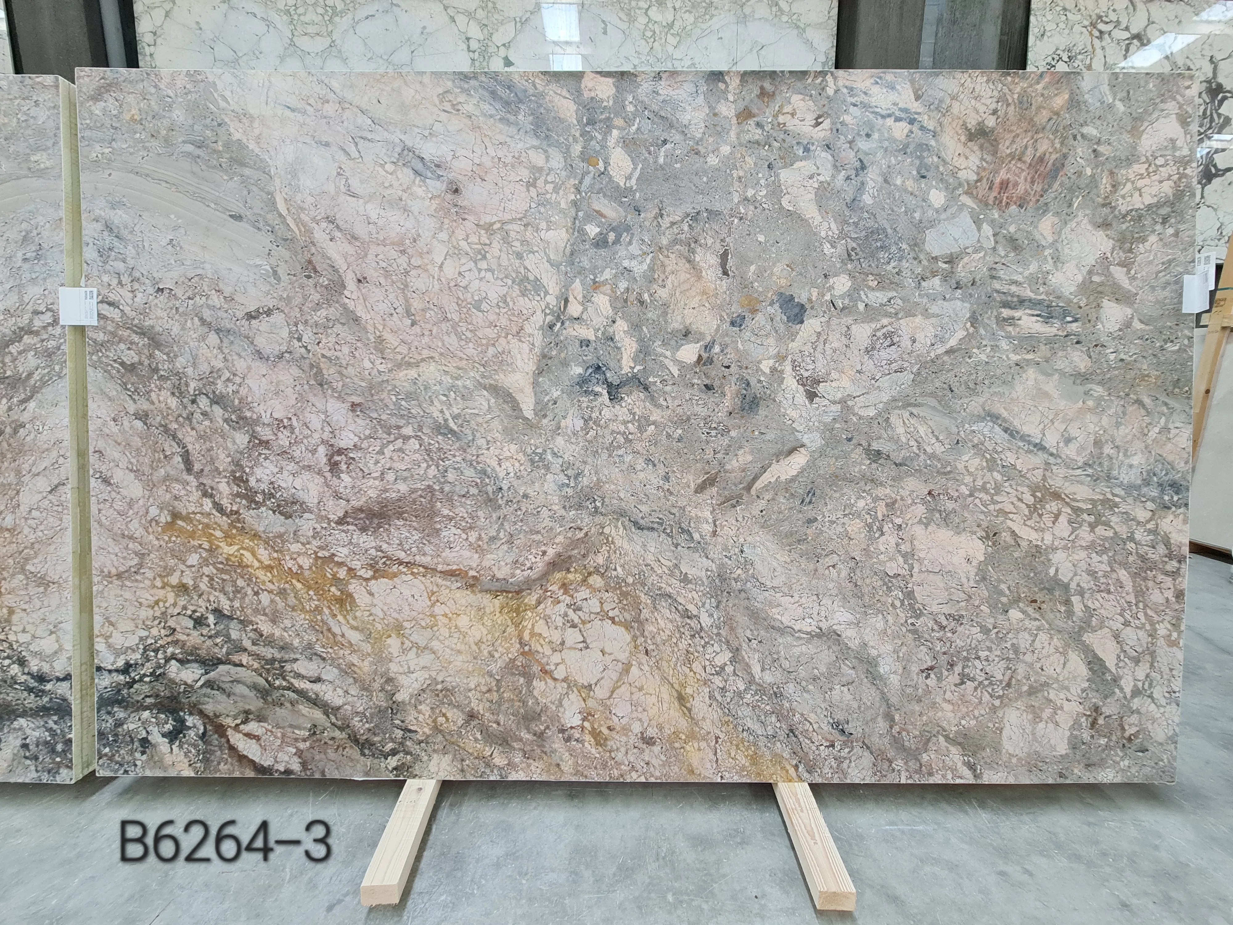 B6164 - 2 CM Breccia Tramonto Honed