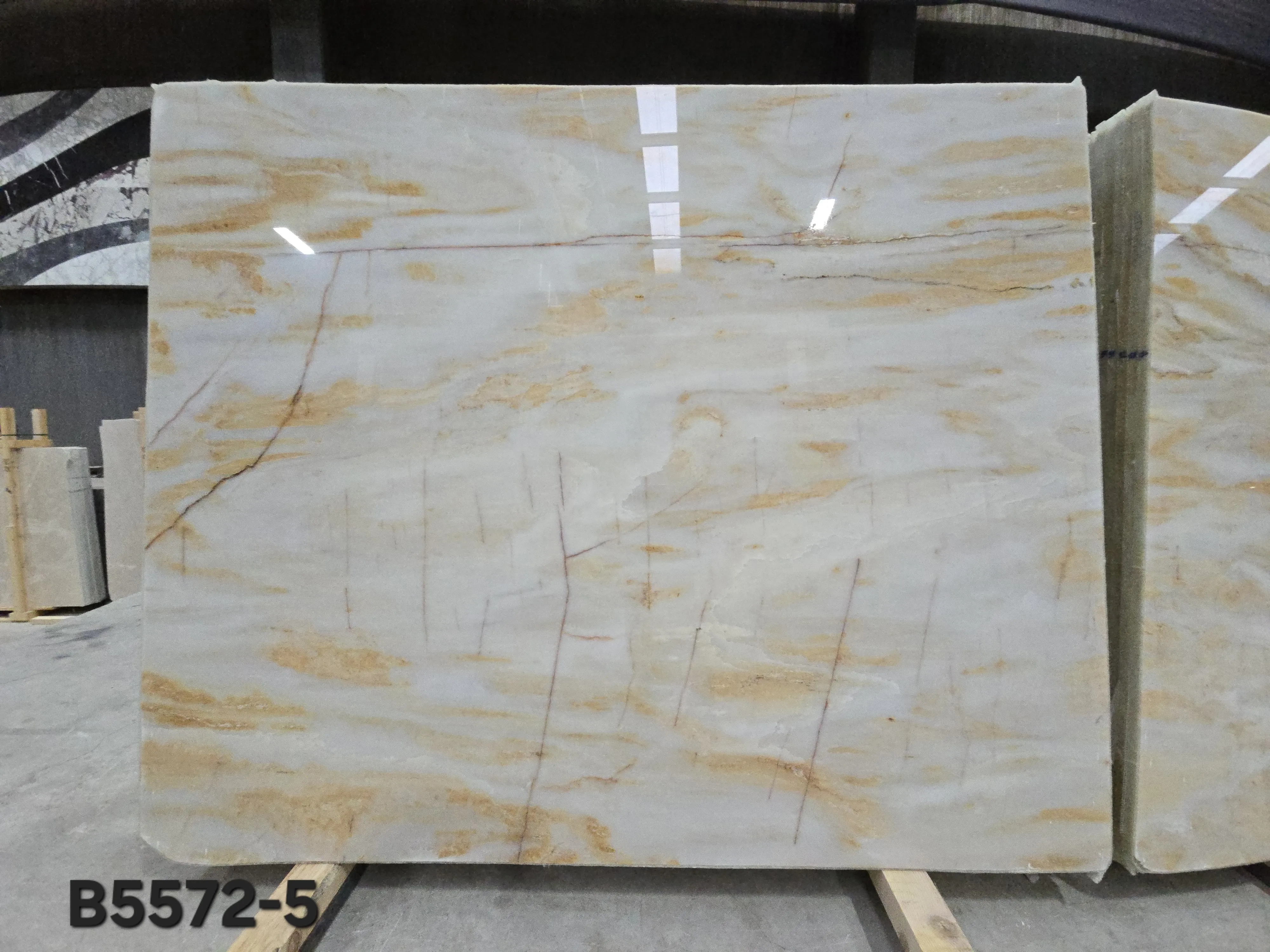 B5572 - 2 CM Arabescato Giallo Polished