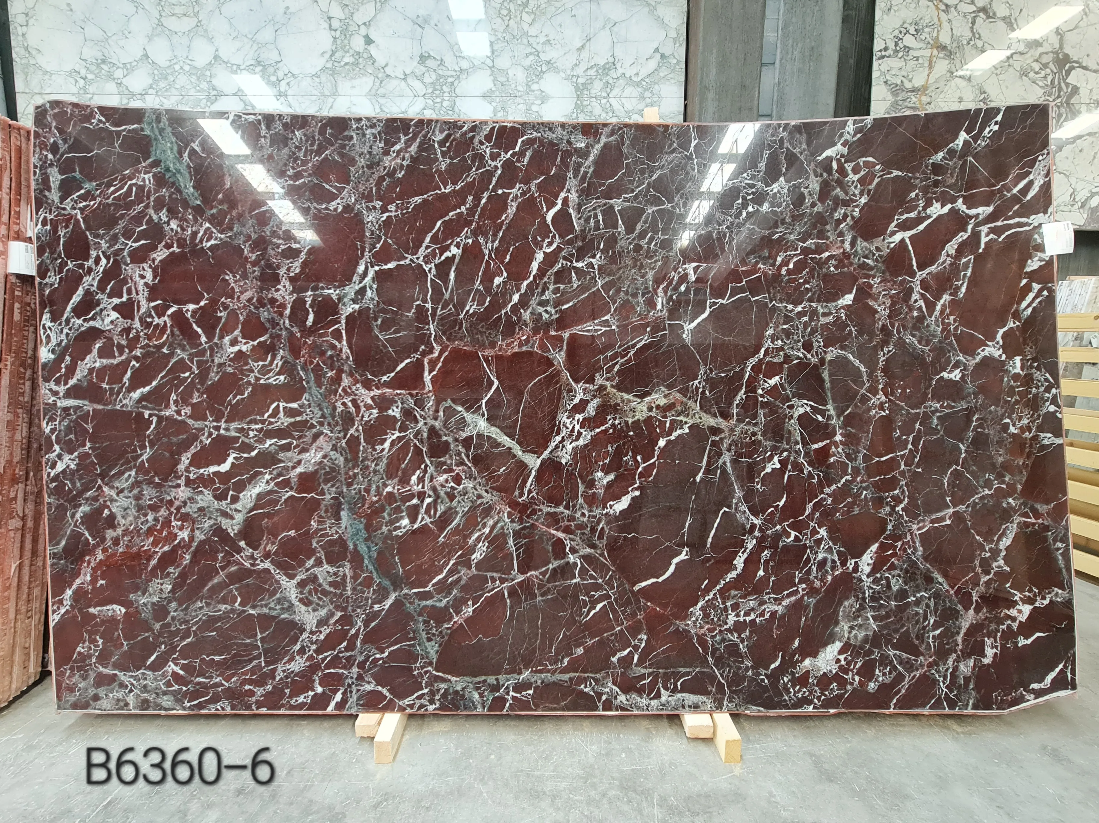B6360 - 2 CM Rosso Levanto Polished