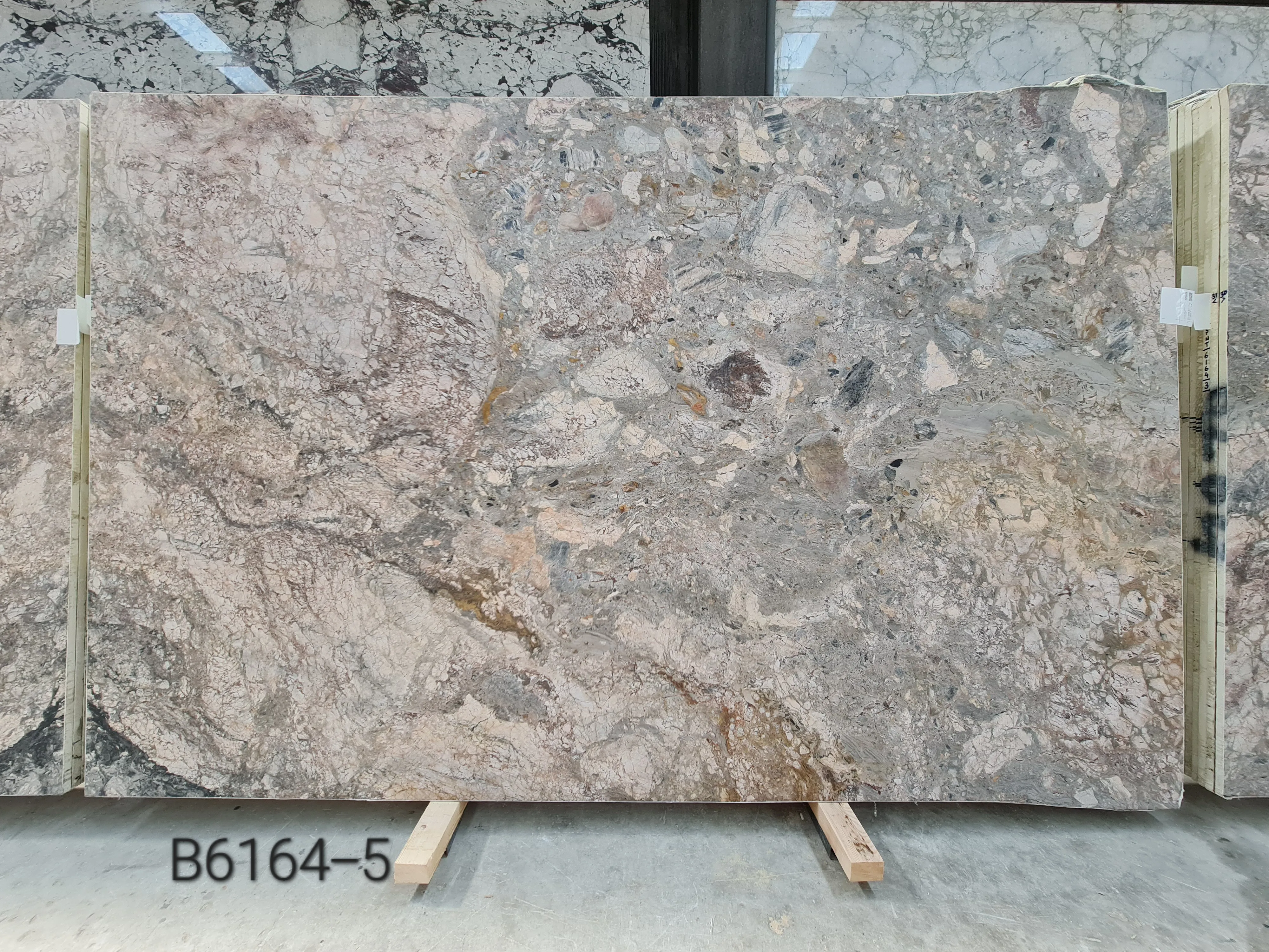 B6164 - 2 CM Breccia Tramonto Honed