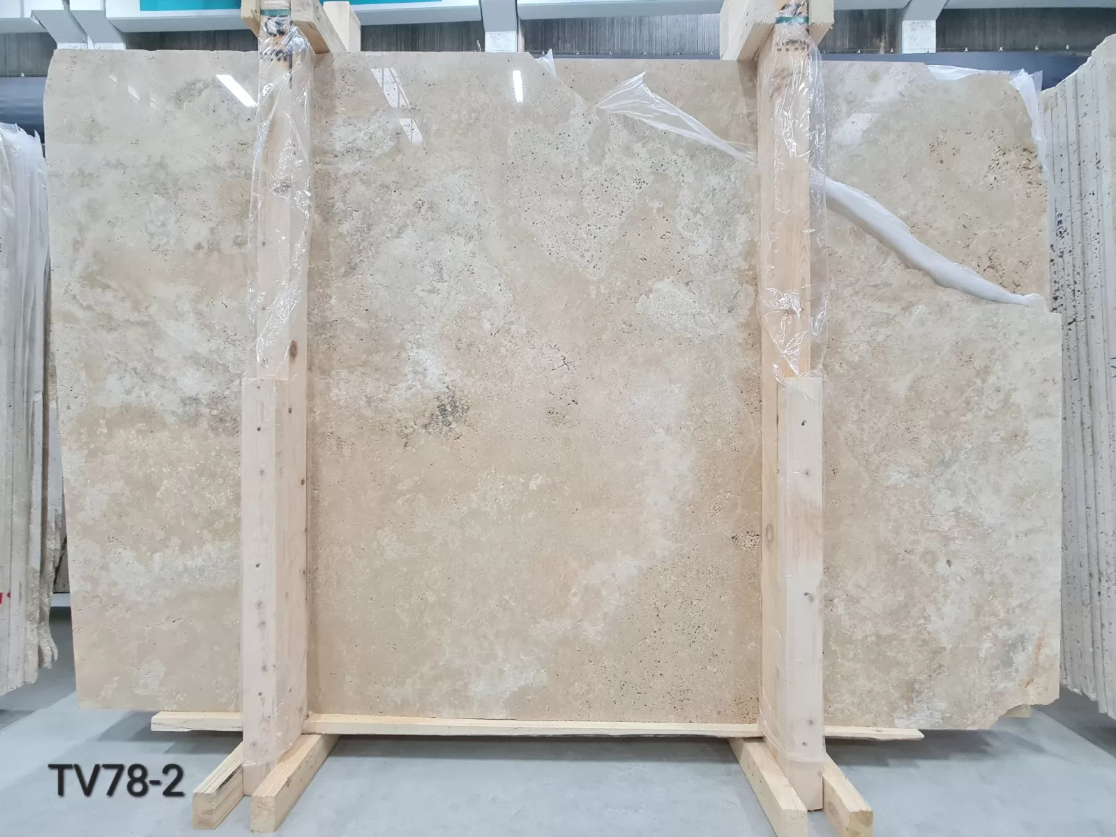 TV78 - 2 CM Crosscut Travertine Unfilled Polished