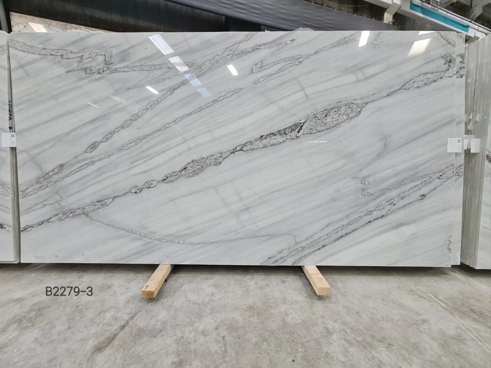 B2279 - 2 CM Platinum White Polished