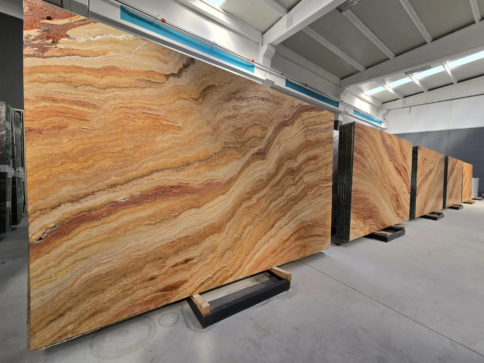 4451 - 2 CM Autumn Travertine Unfilled Leather-Finished