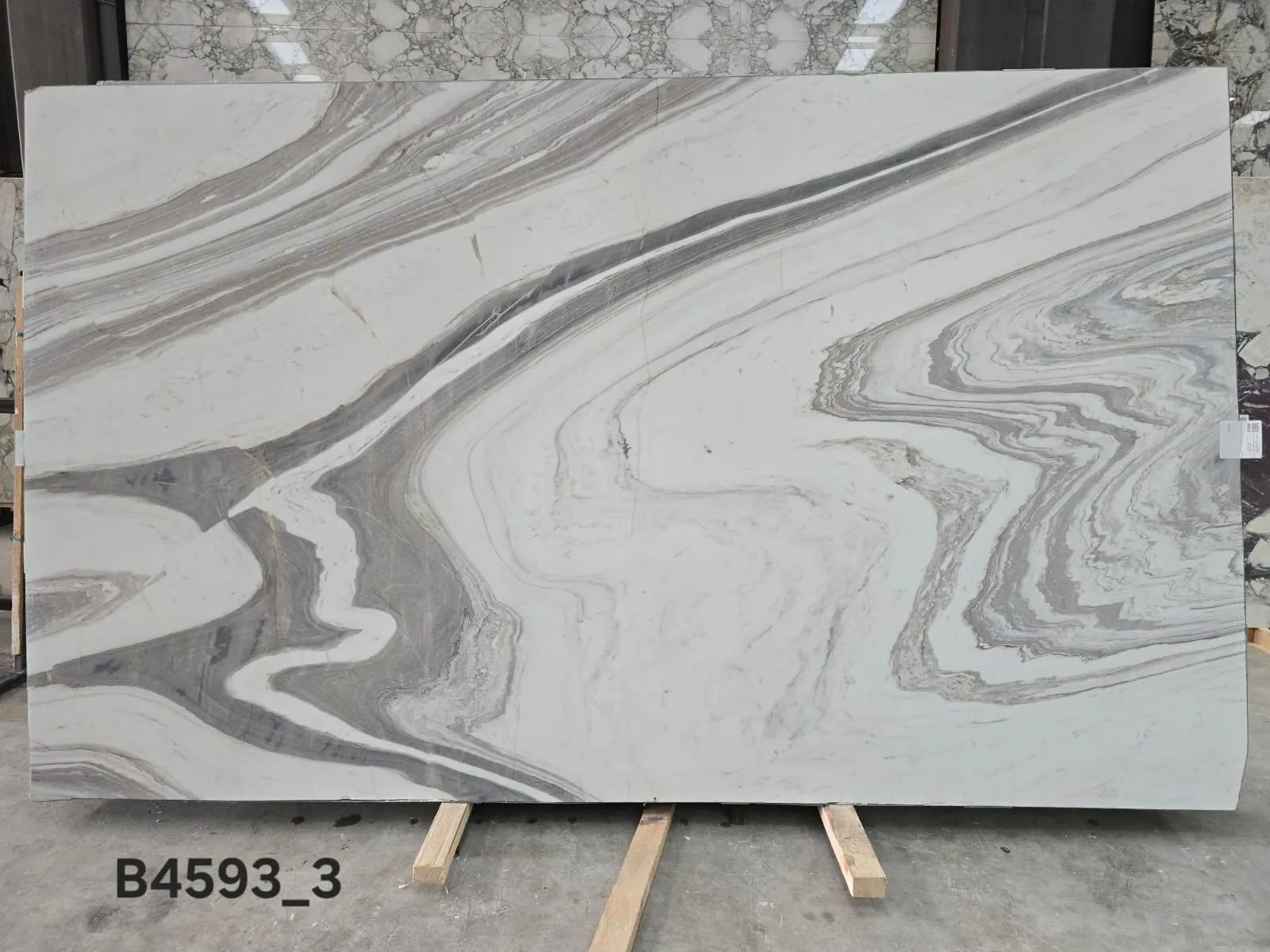 B4593 - 2 CM Bianco Monte Honed
