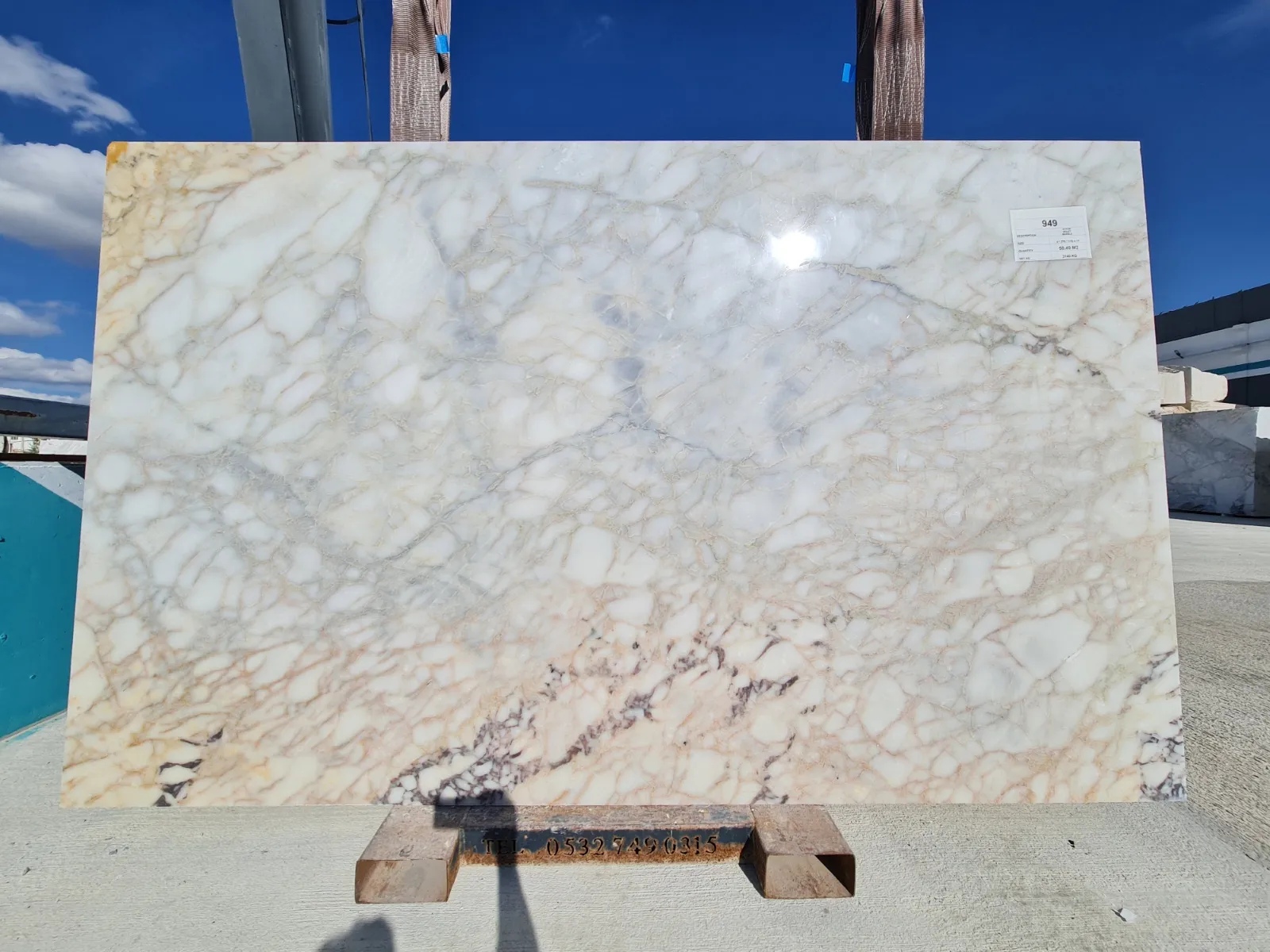 B948-949 - 2 CM Afyon Gold Polished