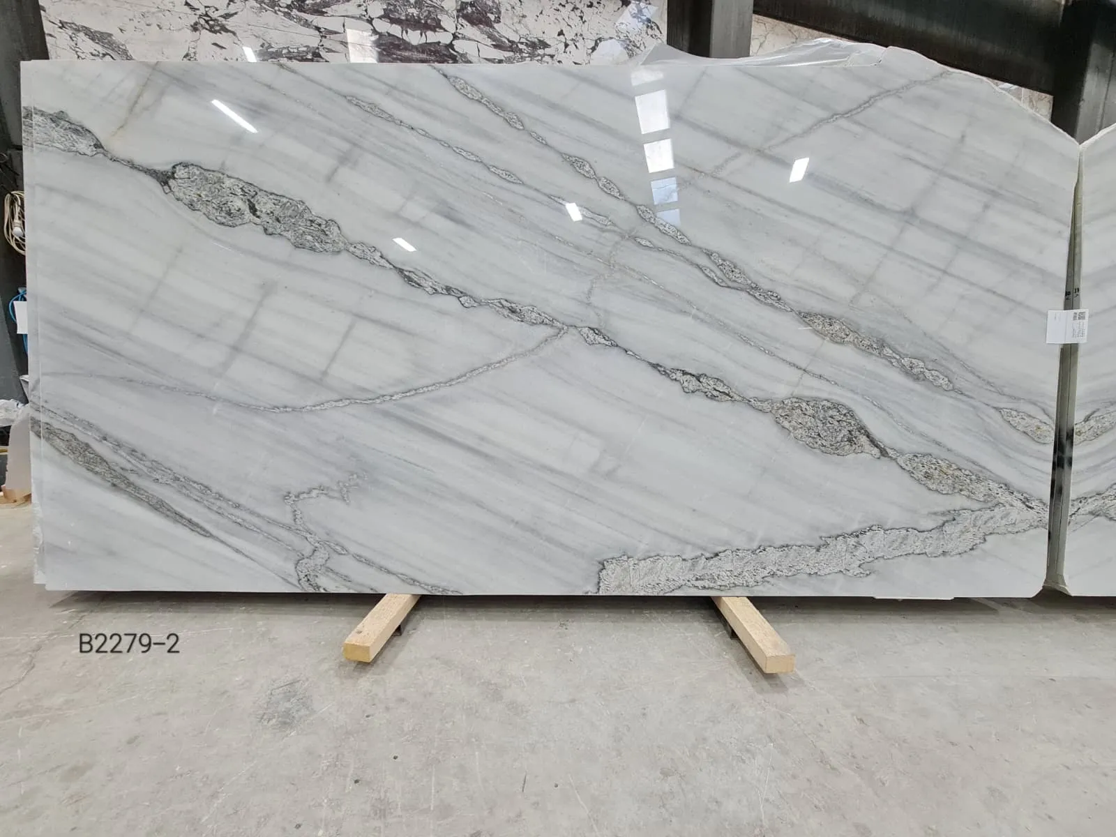 B2279 - 2 CM Platinum White Polished